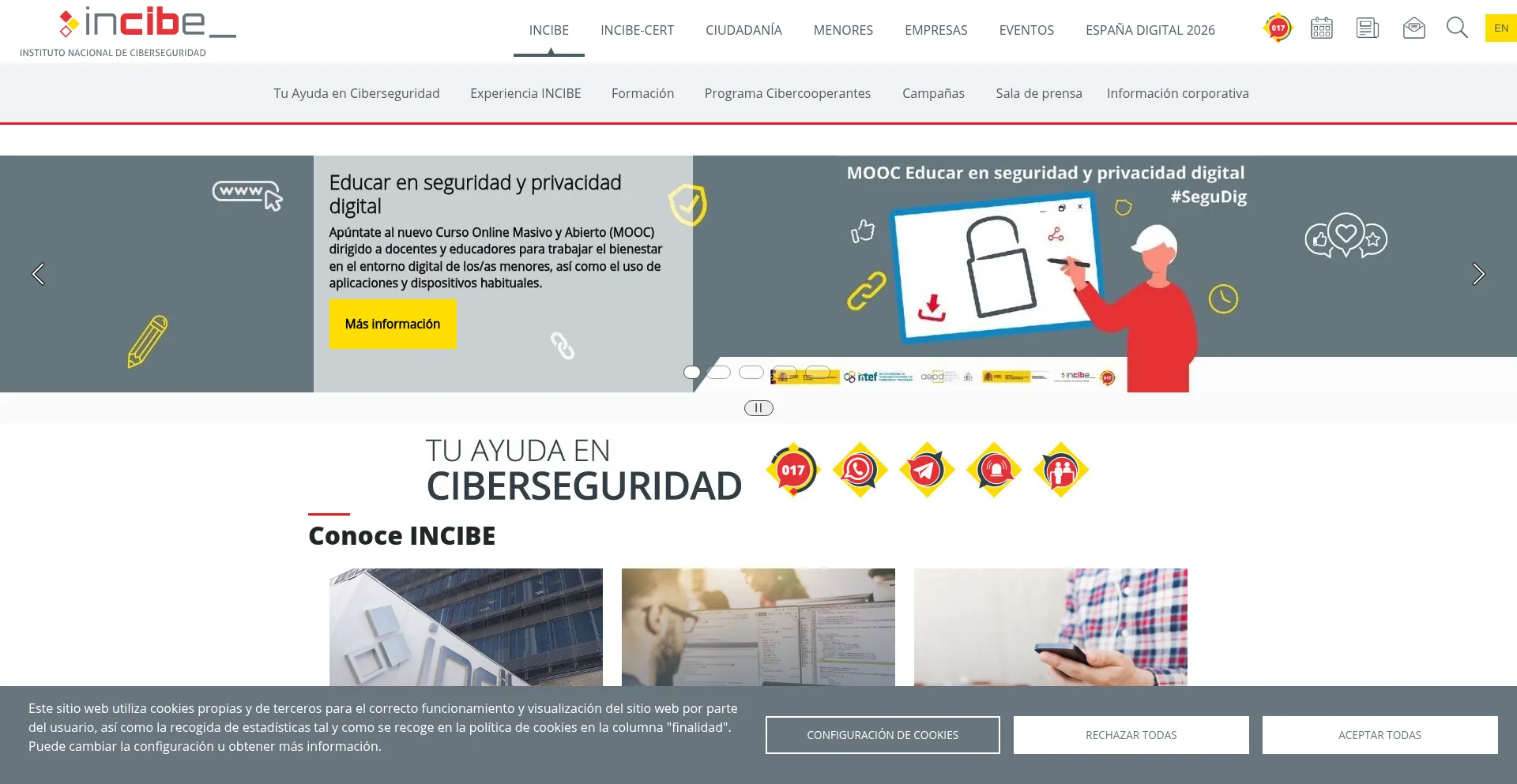 ¿És Seguro y Confiable Incibe.es?
