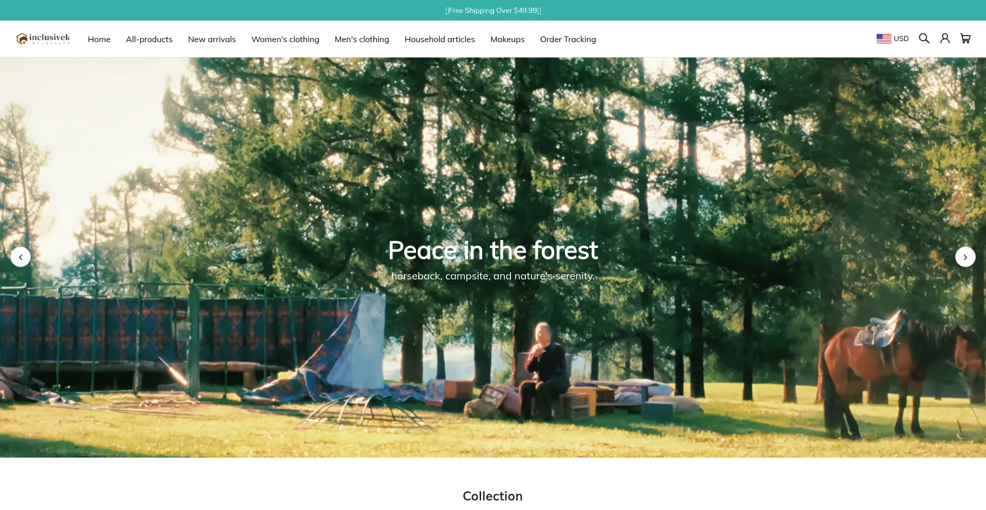 Website screenshot of Inclusivek.com
