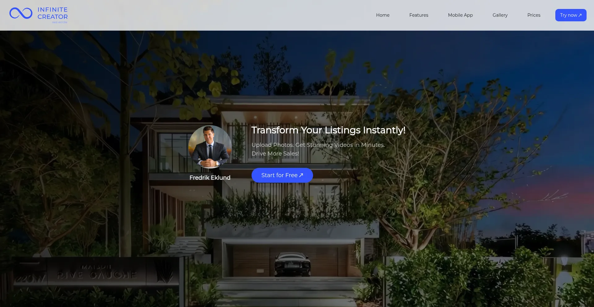 Infinitecreator.com Screenshot