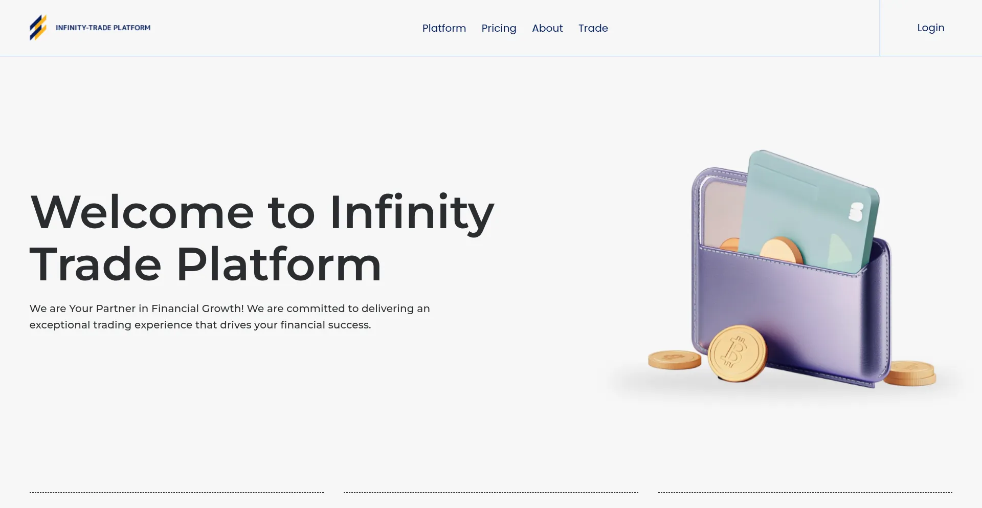Website screenshot of Infinity-traders.com