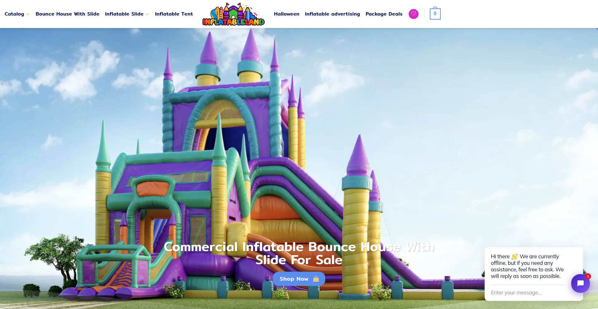 Inflatableland.co Screenshot