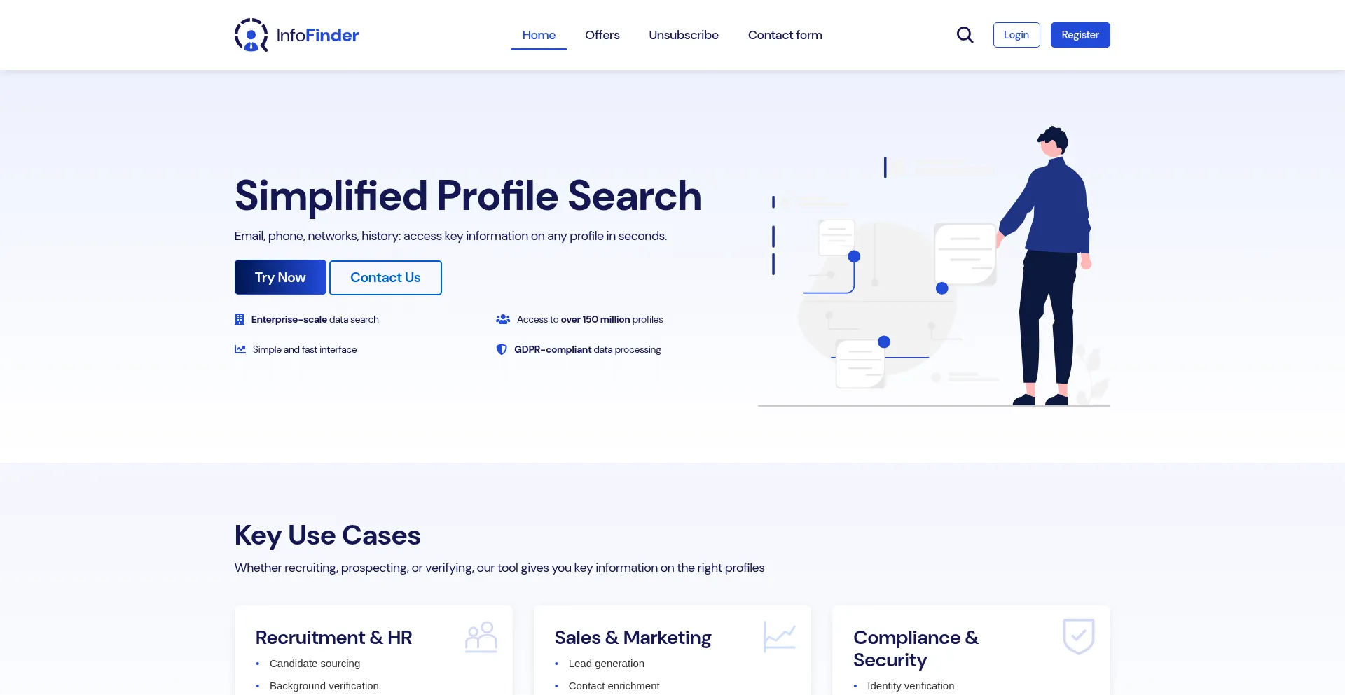 ¿És Seguro y Confiable Infofinder.io?