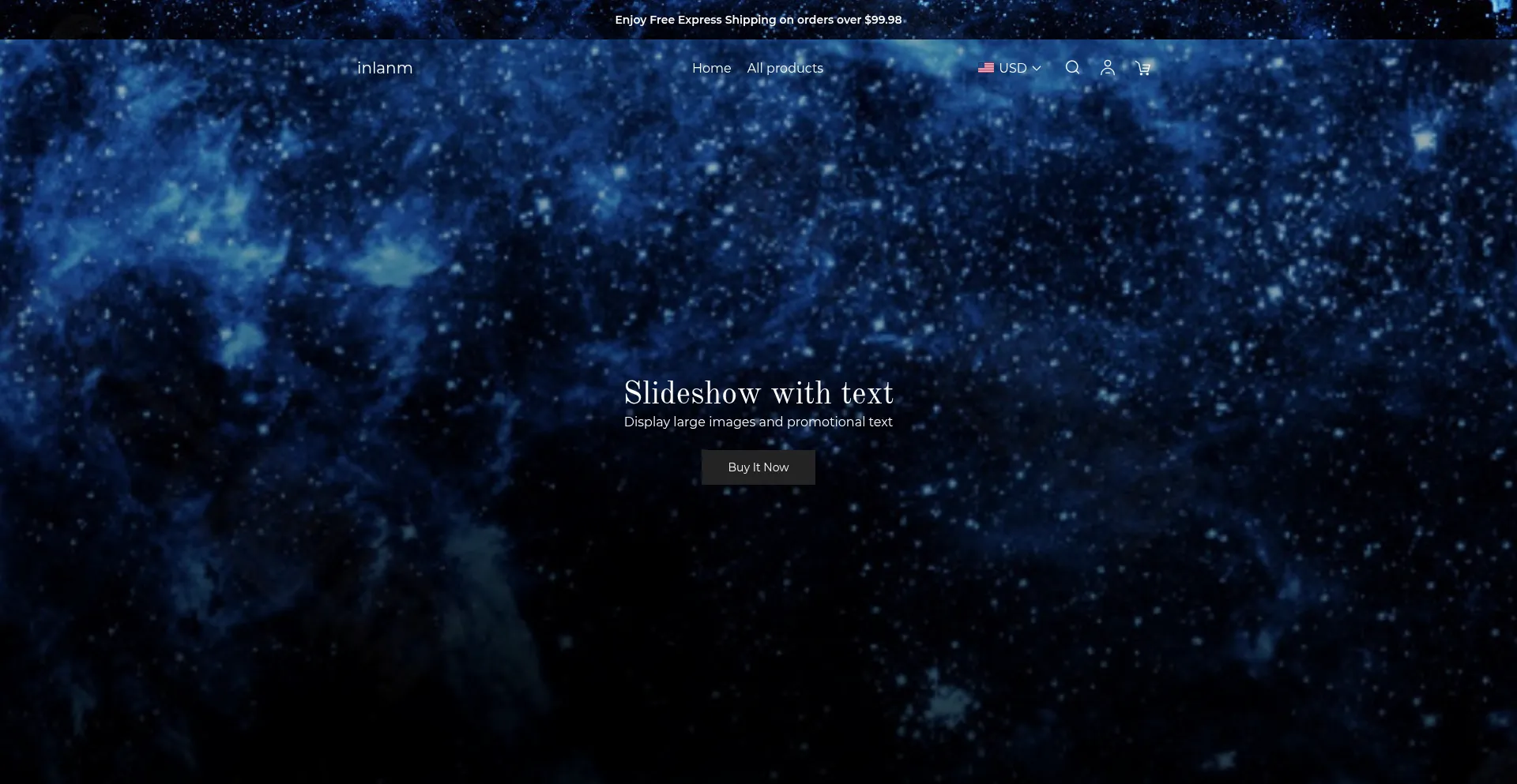 Website screenshot of Inlanm.com