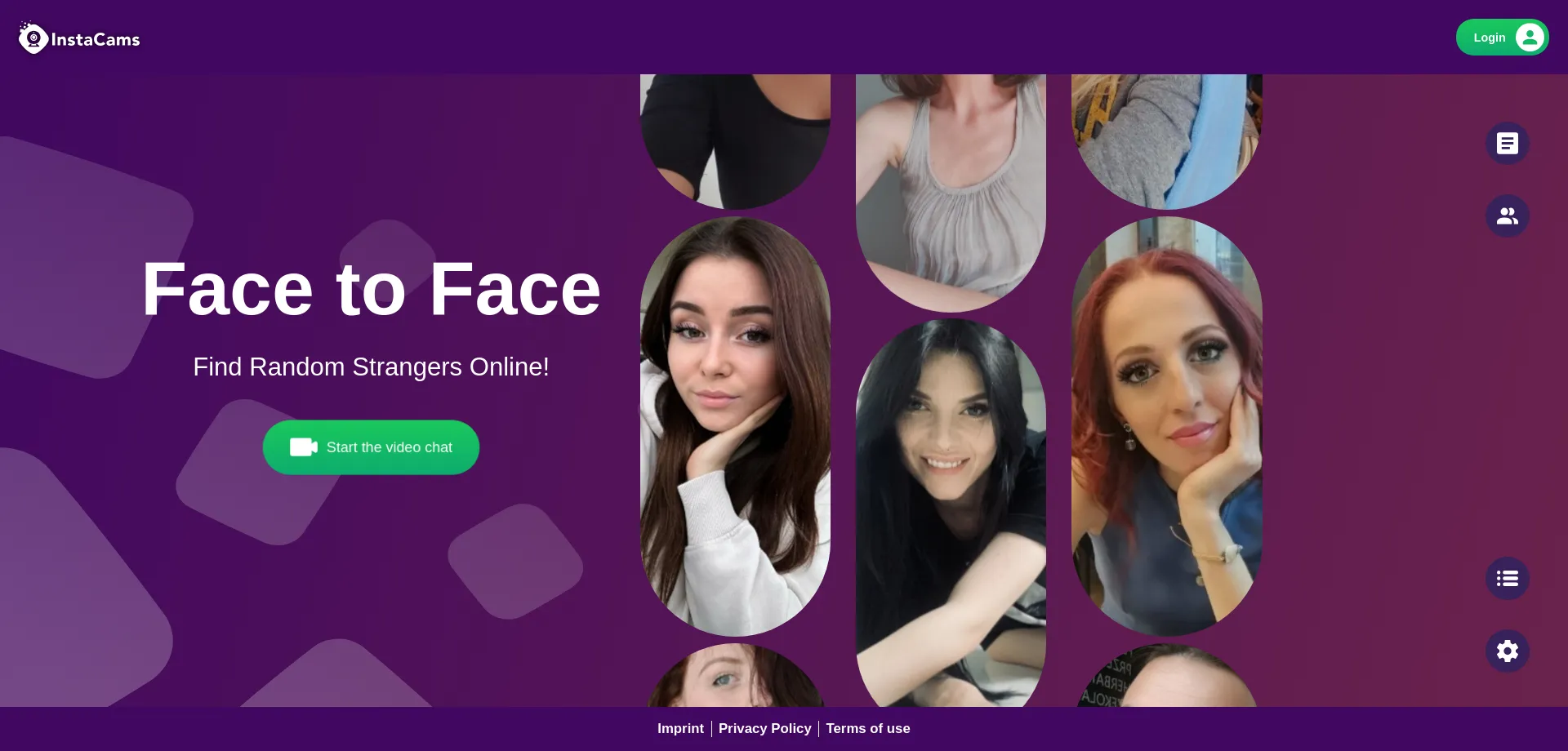Website screenshot of Insta-cams.com
