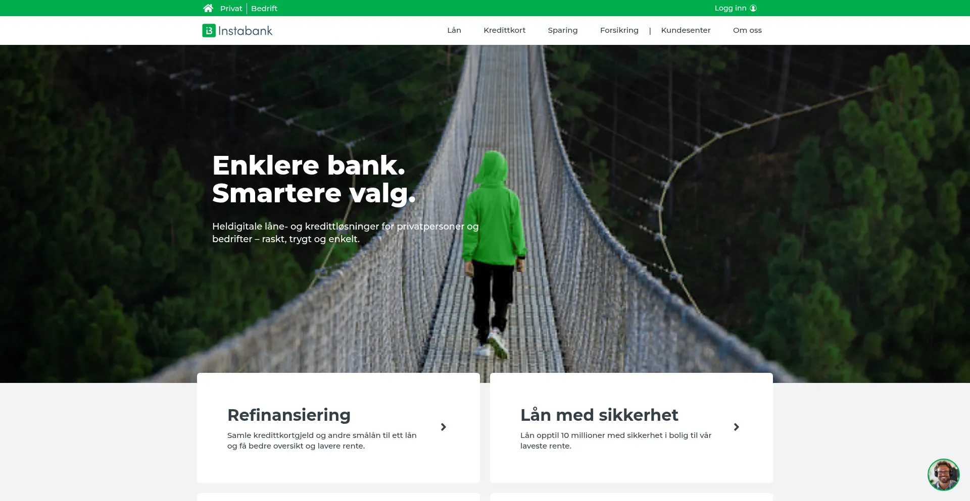 Instabank.no Screenshot