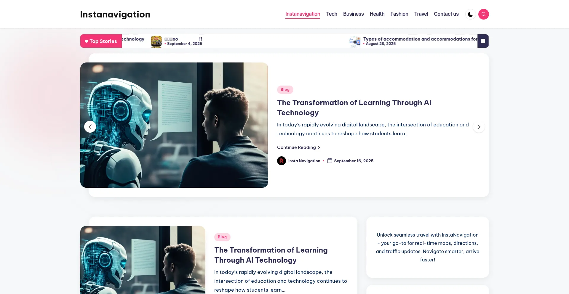 Instanavigation.blog Screenshot