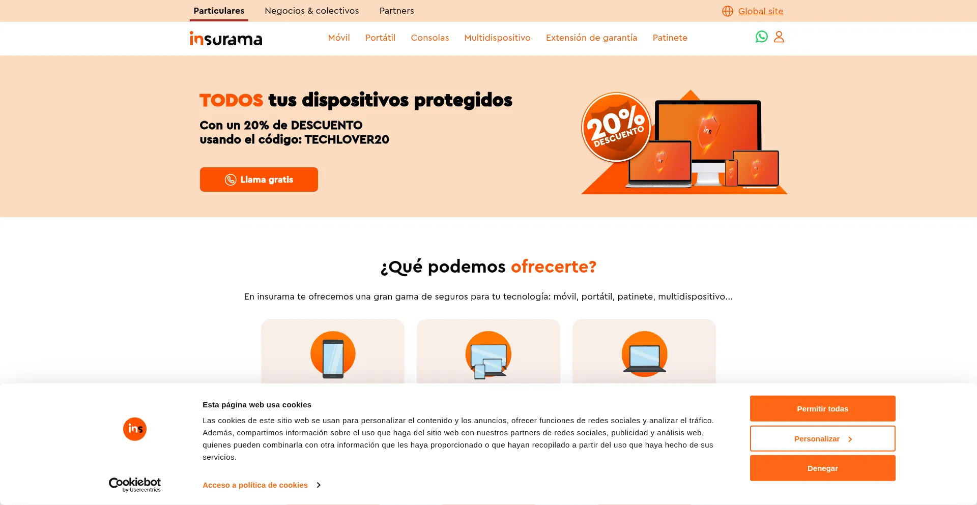 Insurama.es Screenshot