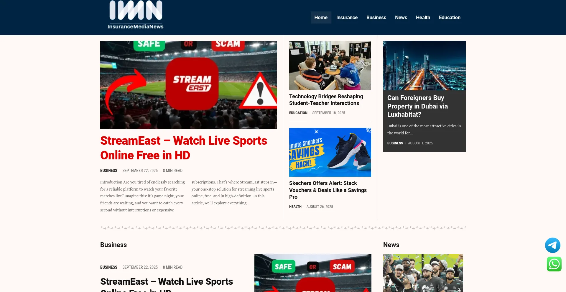 Insurancemedianews.com Screenshot