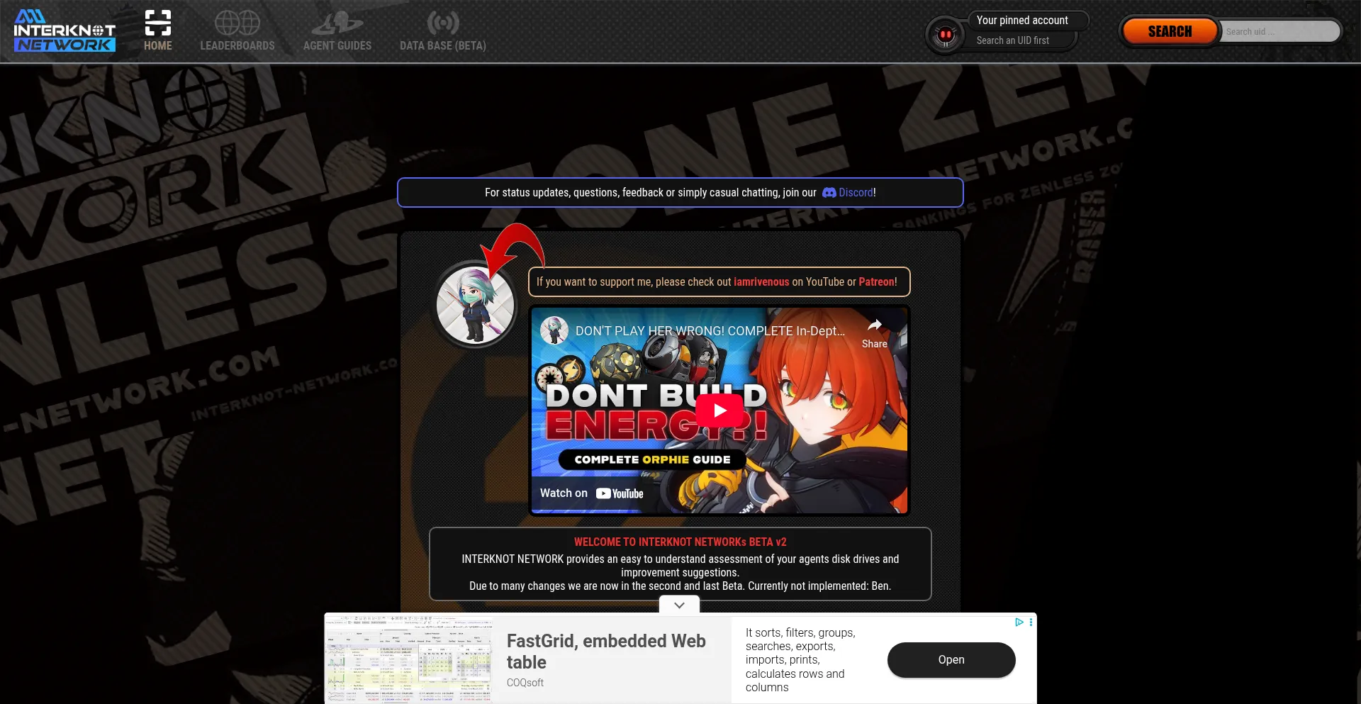 Interknot-network.com Screenshot