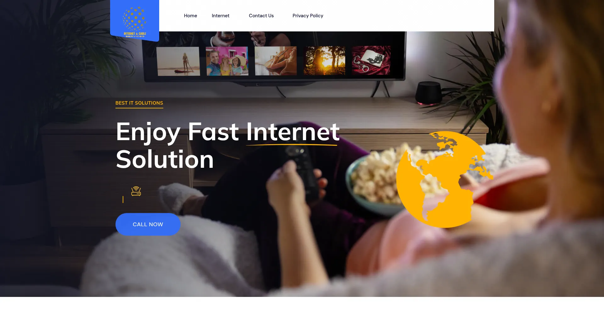 Website screenshot of Internetandcable.online