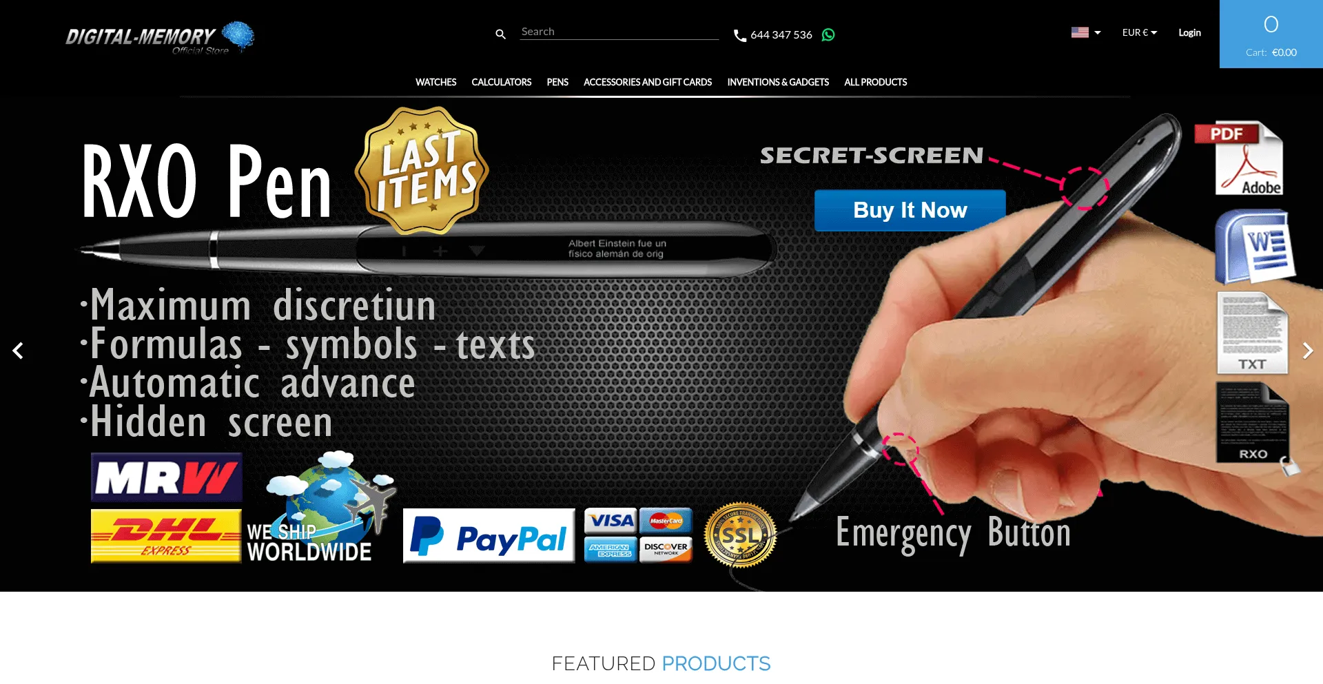 Website screenshot of Inventoelectronico.com