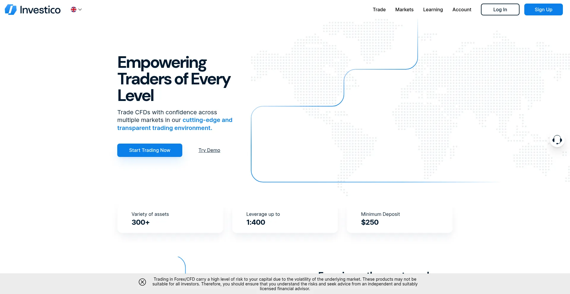 Website screenshot of Investico.com