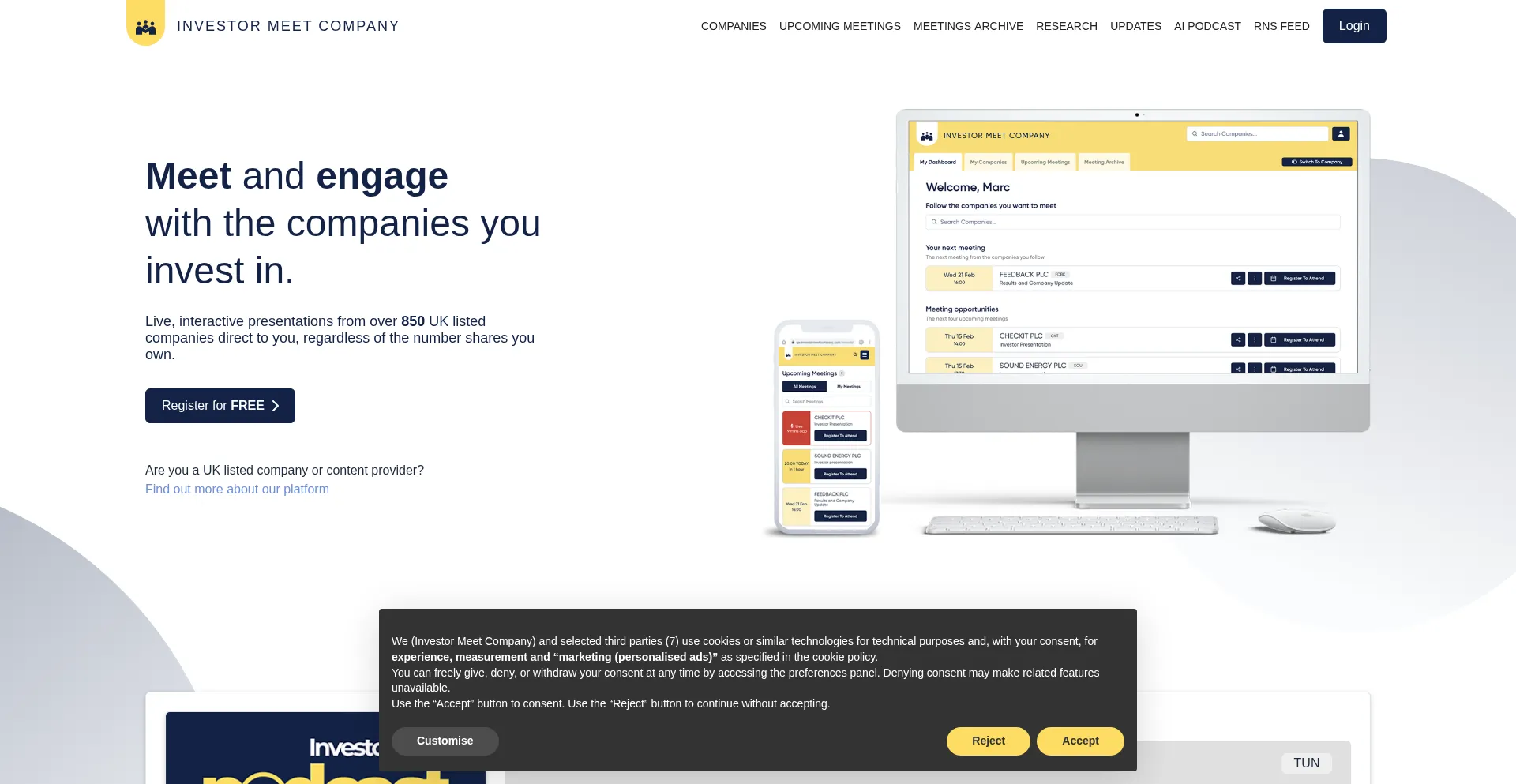 ¿És Seguro y Confiable Investormeetcompany.com?