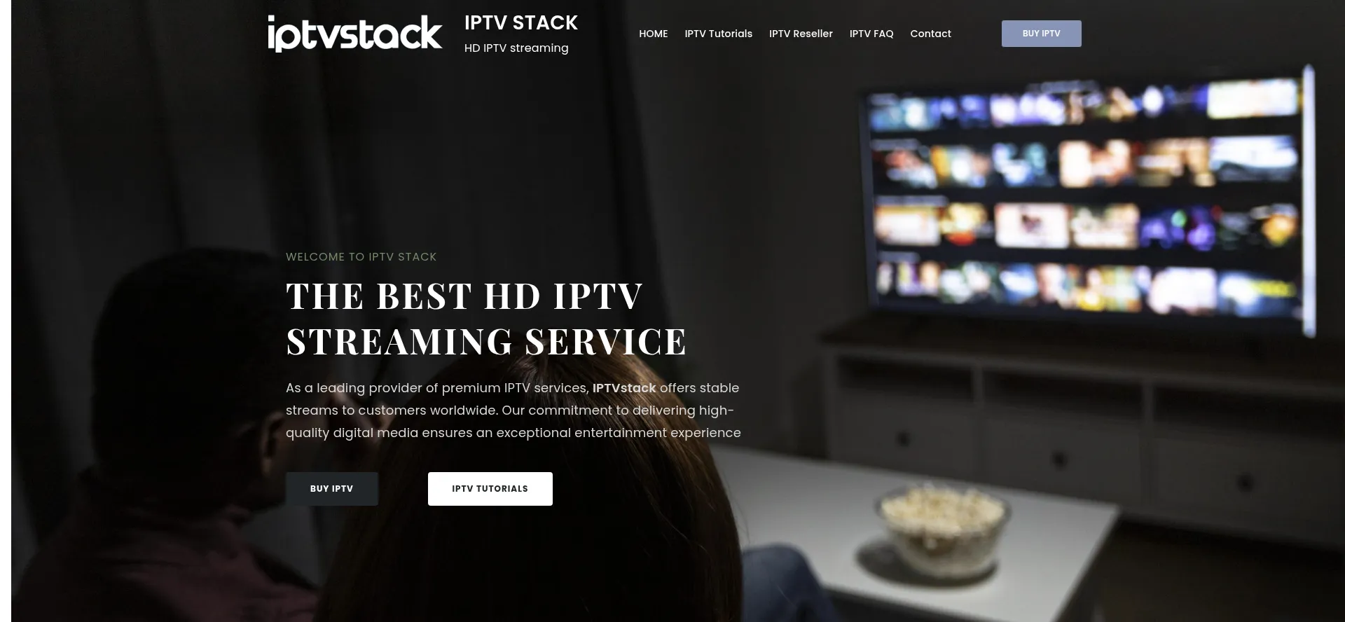 Website screenshot of Iptv-stack.com