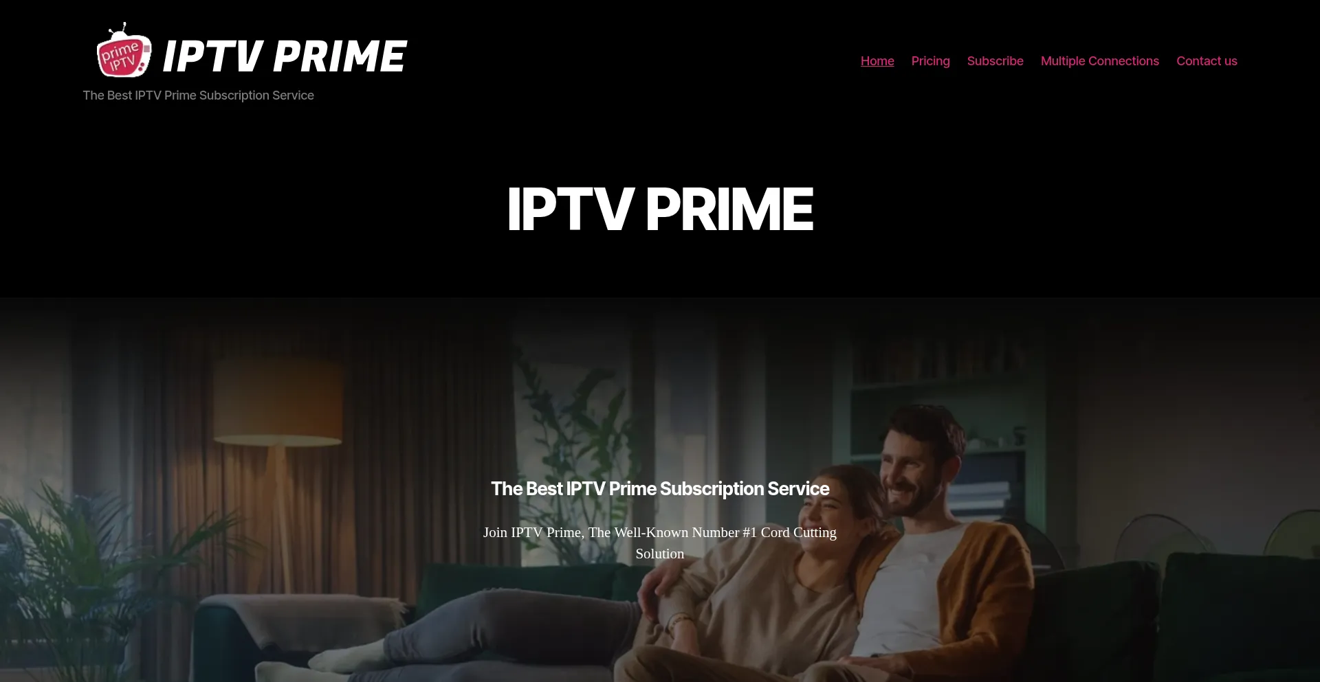 Website screenshot of Iptvprime.net