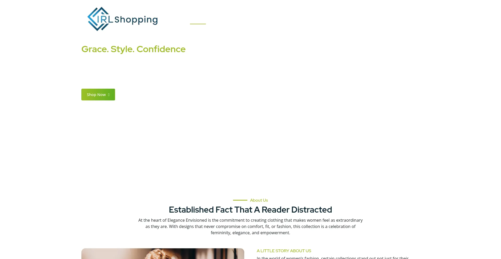 Website screenshot of Irlshopping.in