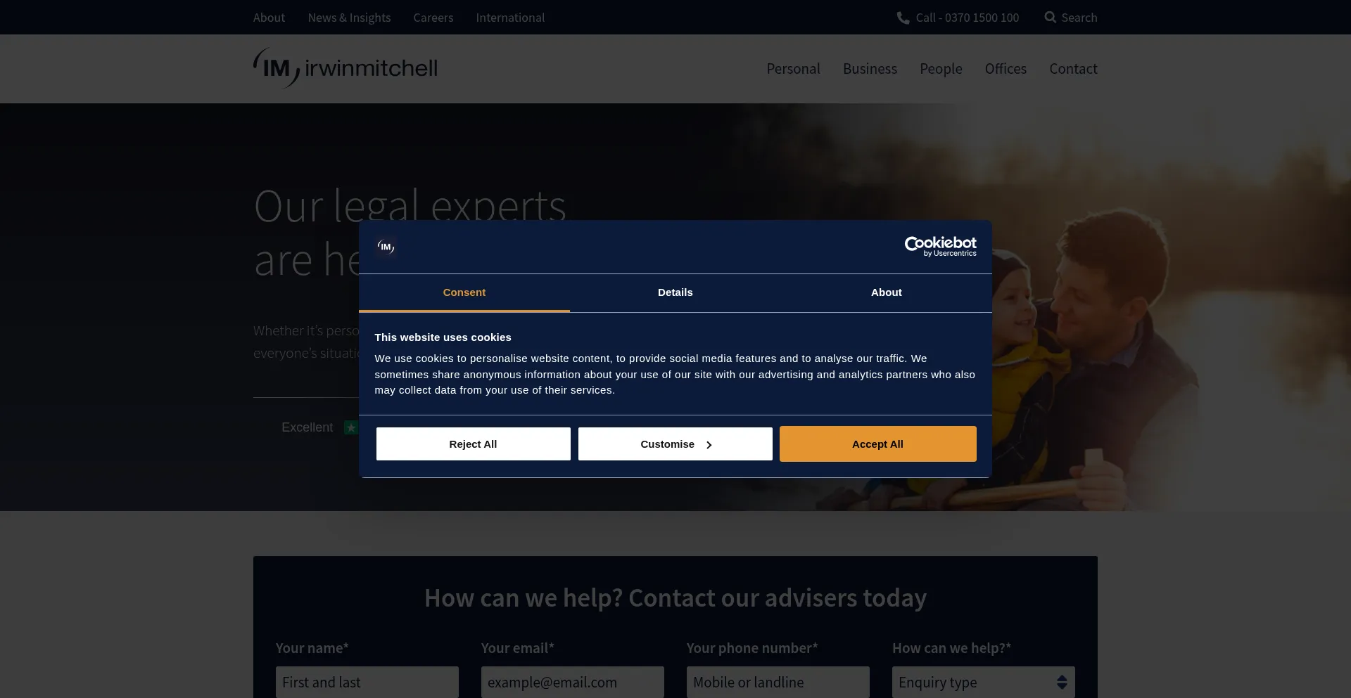 Irwinmitchell.com Screenshot