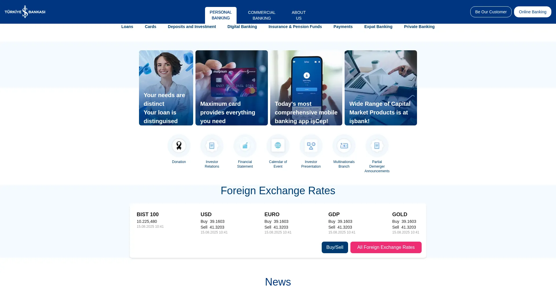 Website screenshot of Isbnk.online