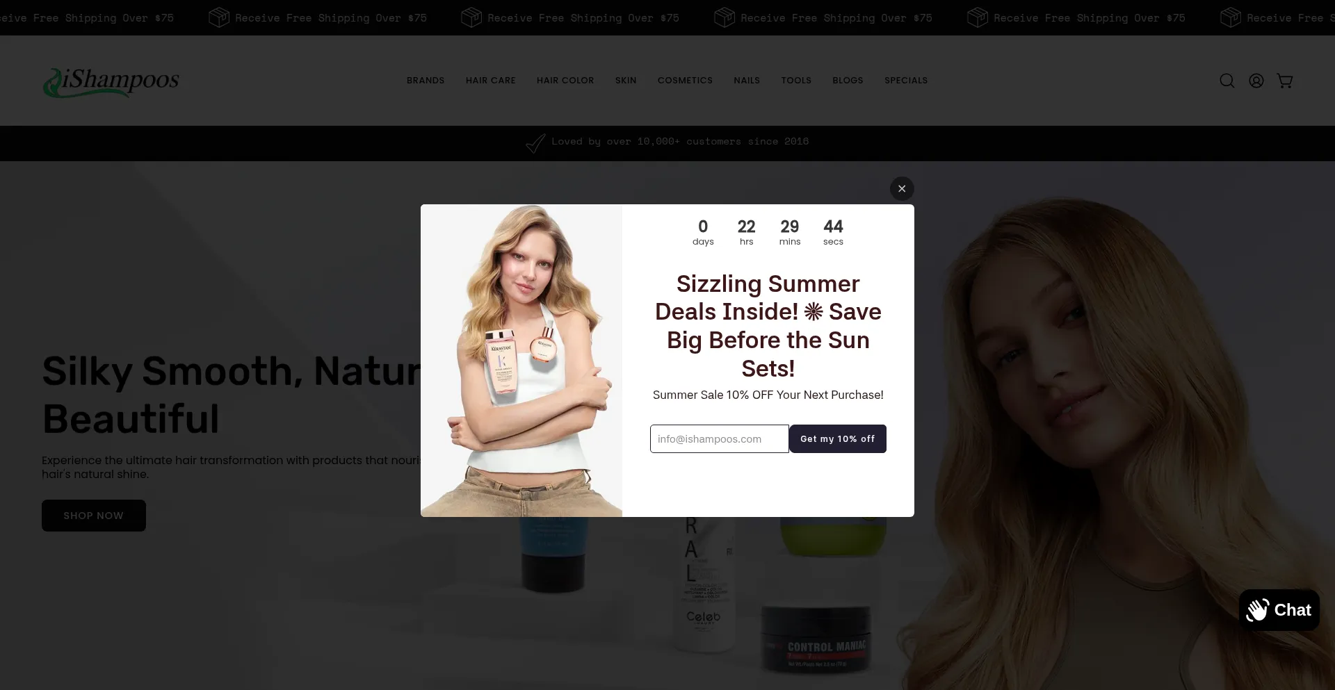 Ishampoos.com Screenshot