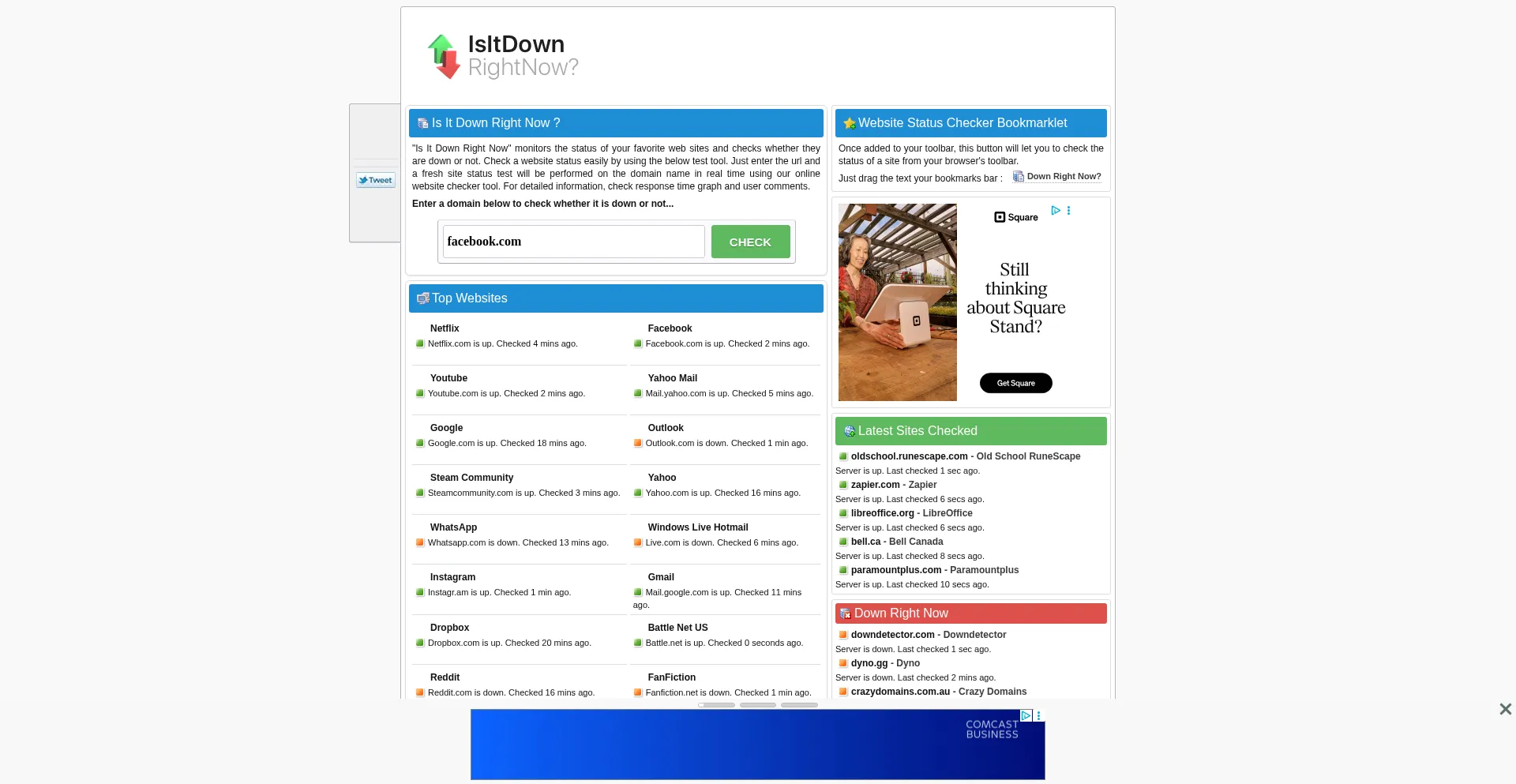 Isitdownrightnow.com