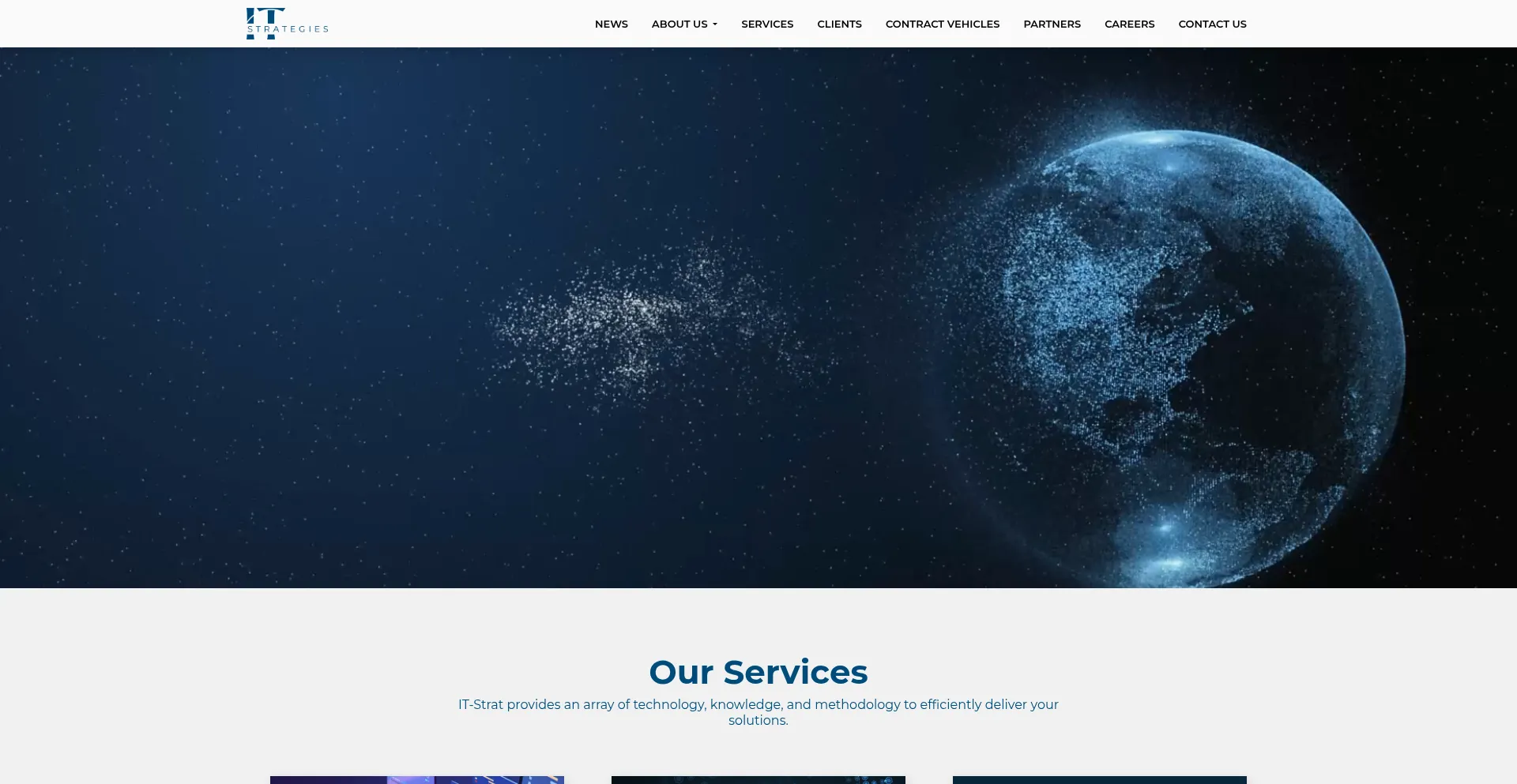 Website screenshot of It-strat.com