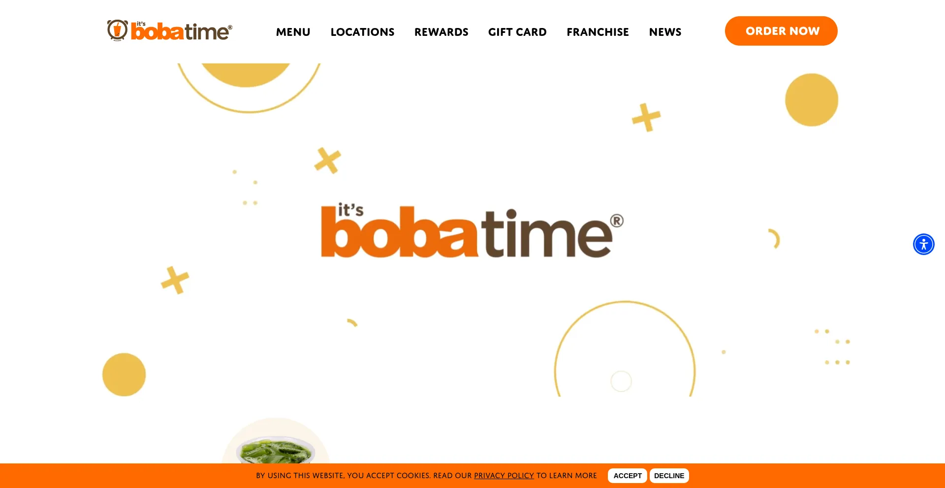 Website screenshot of Itsbobatime.com