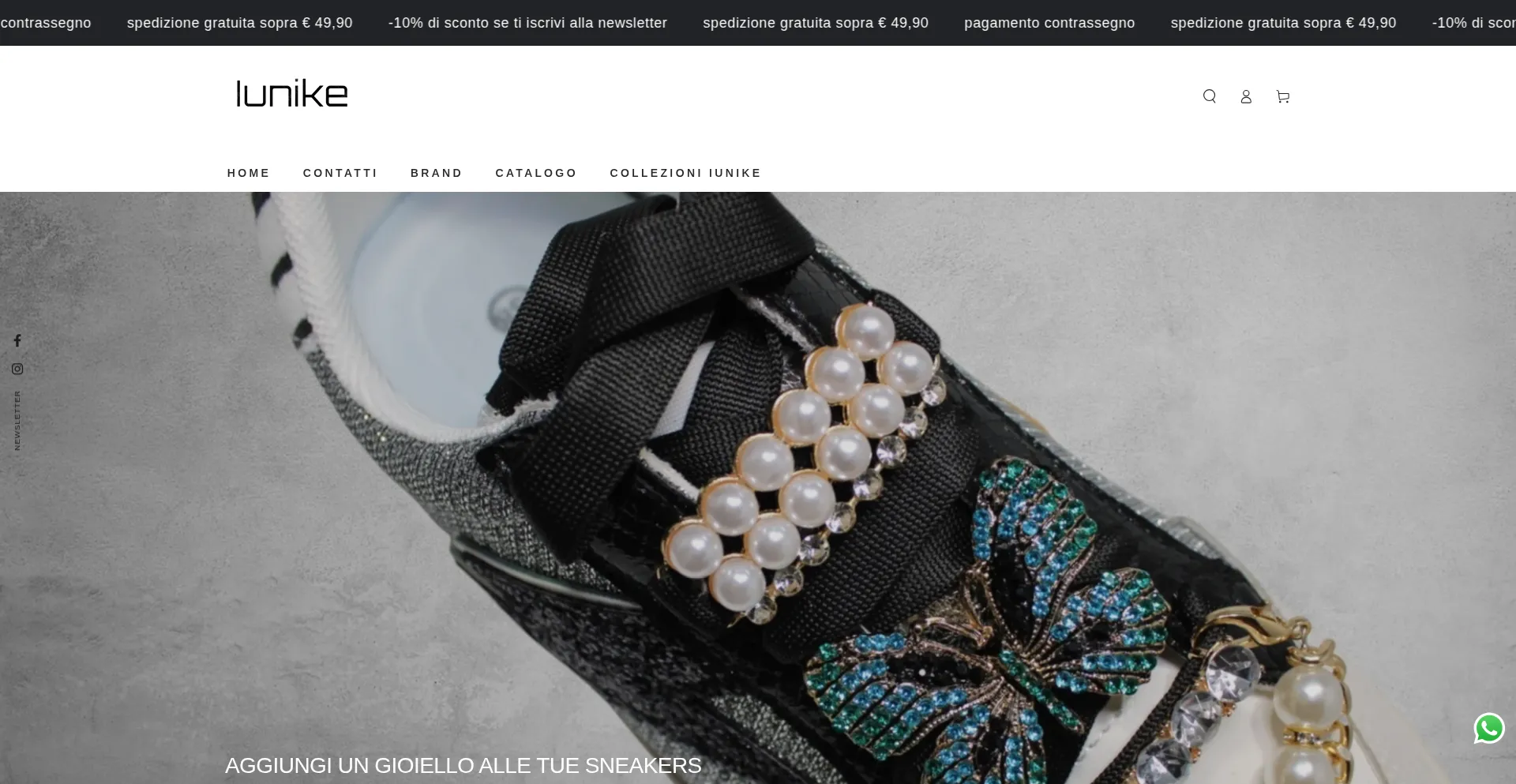 Website screenshot of Iunike.it