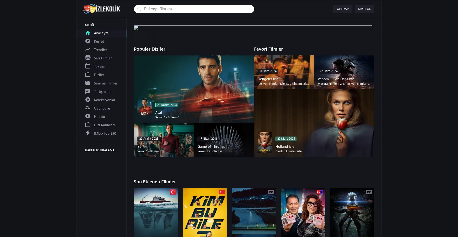 Izlekolik.tv Screenshot