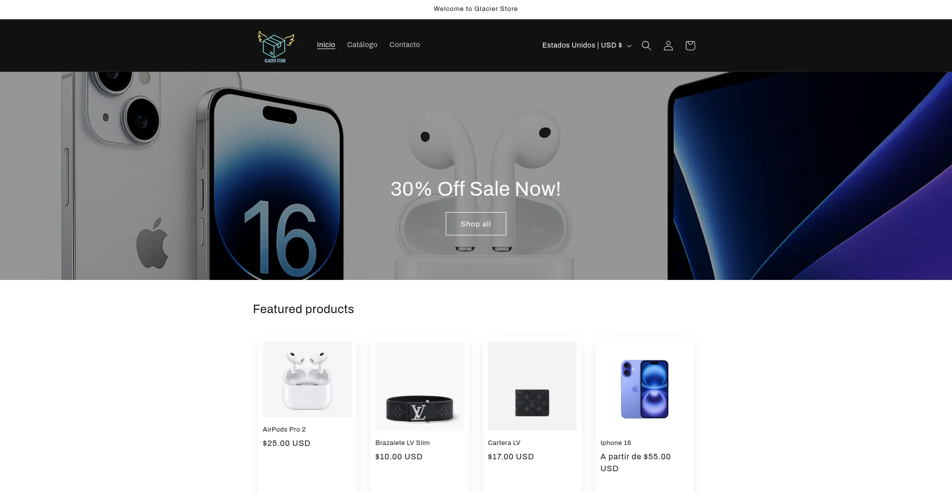 Website screenshot of J0t8nd-us.myshopify.com