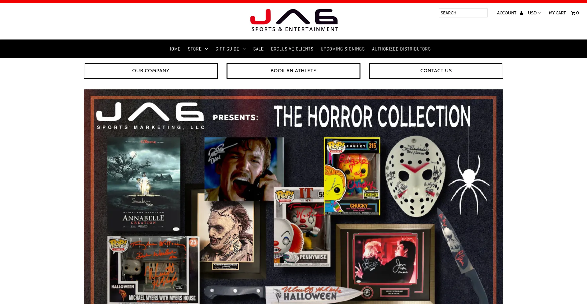 Website screenshot of Jagsportsmarketing.com
