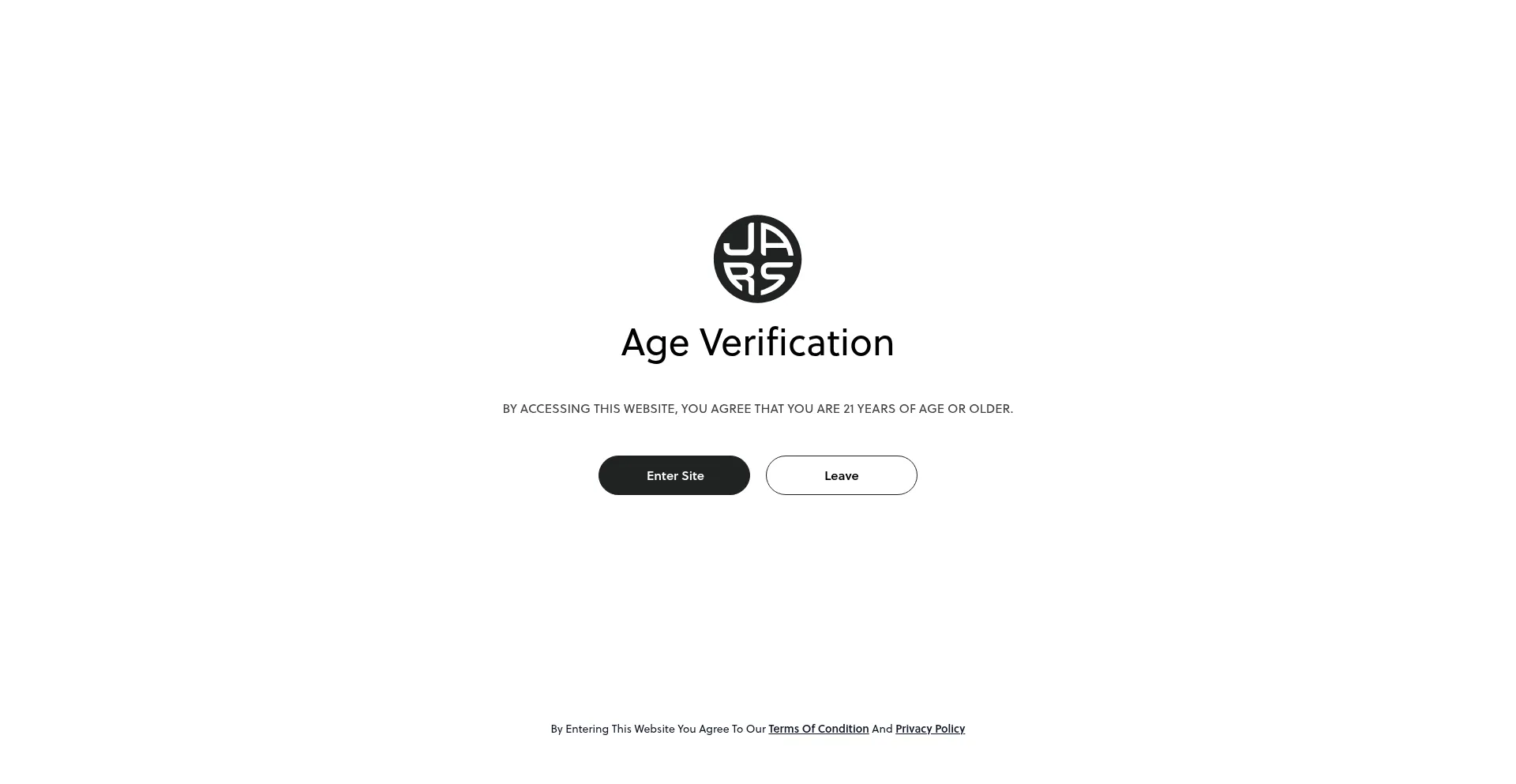 Website screenshot of Jarscannabis.com
