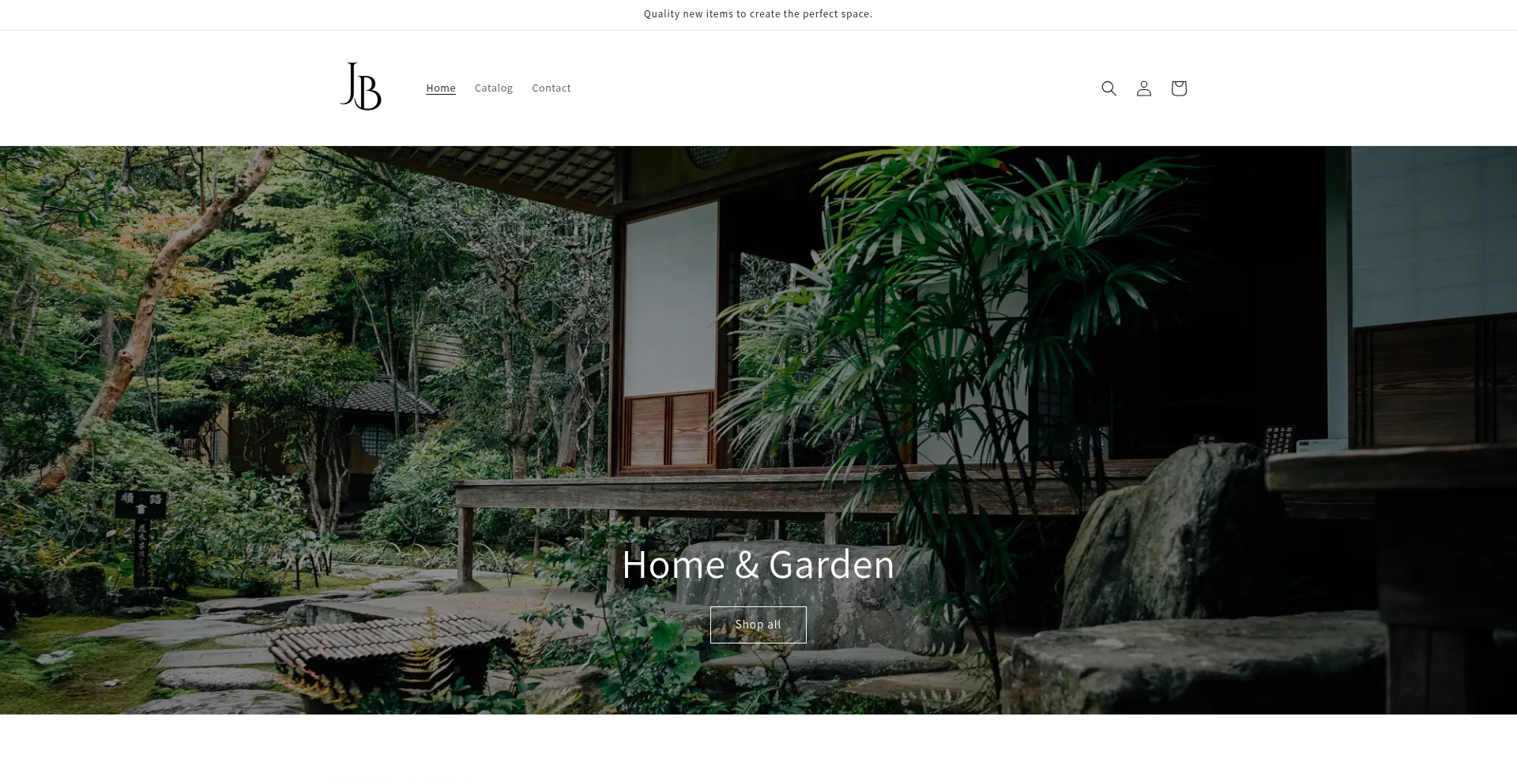 Website screenshot of Jbs-home-garden.store