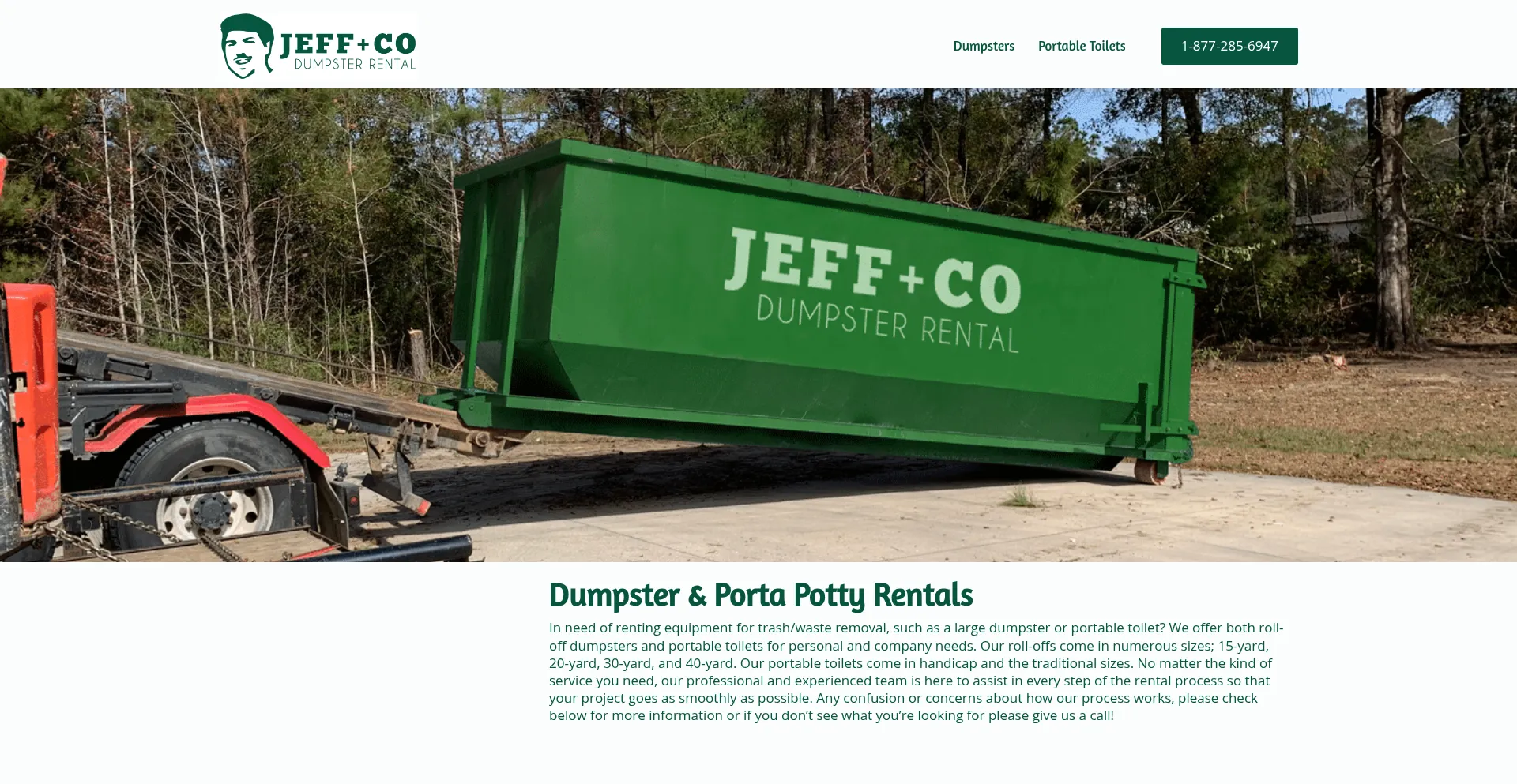 Jeffandcodumpsterrental.com