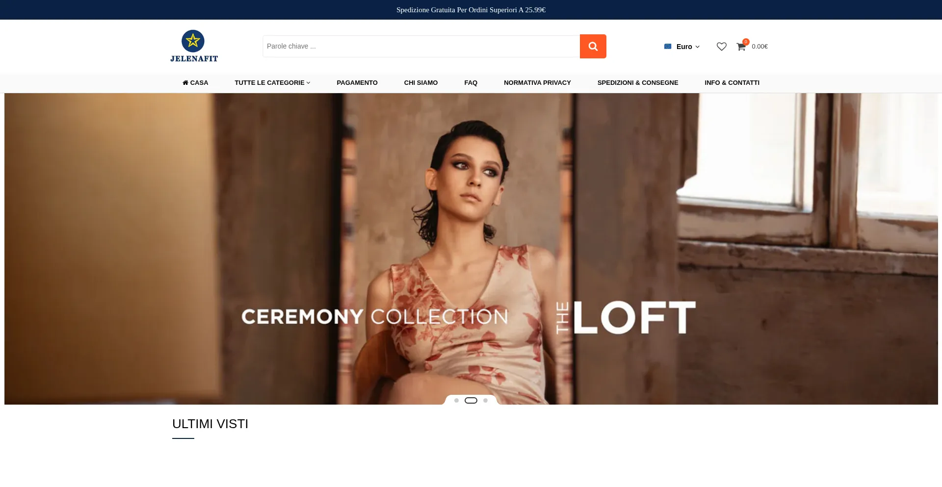 Website screenshot of Jelenafit.net