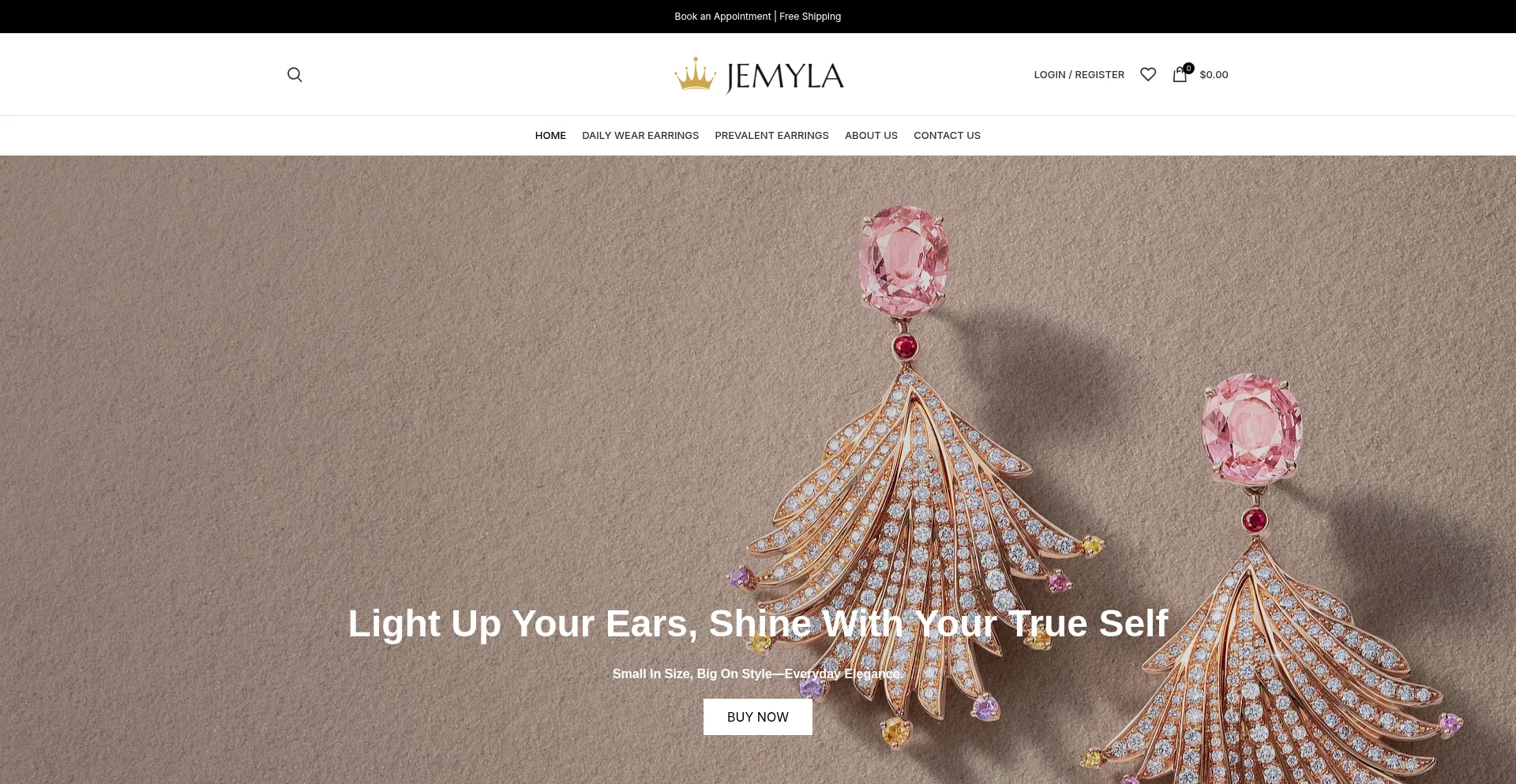 Website screenshot of Jemyla.shop
