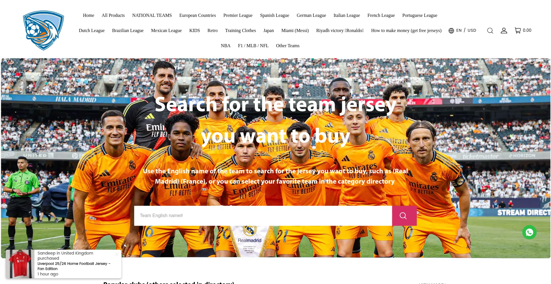 Website screenshot of Jerseysu.ru