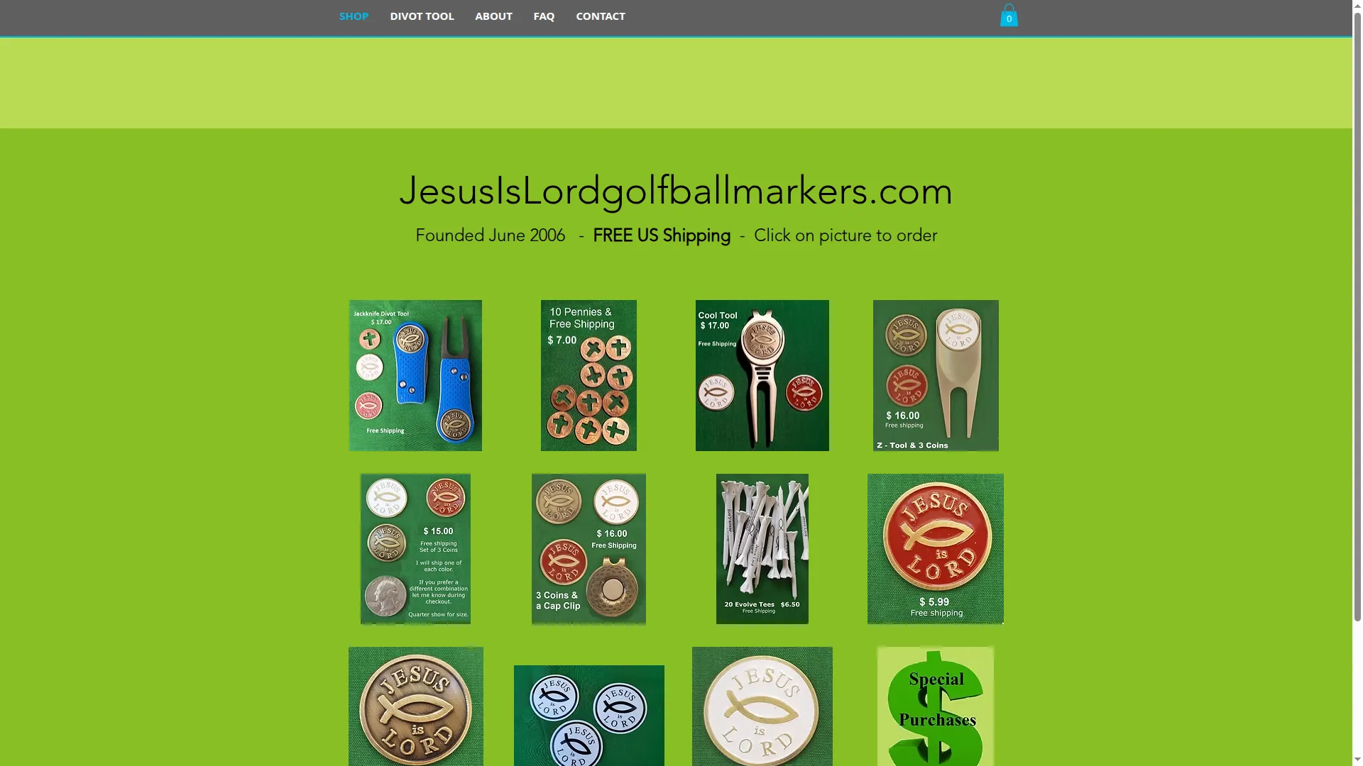Jesusislordgolfballmarkers.com