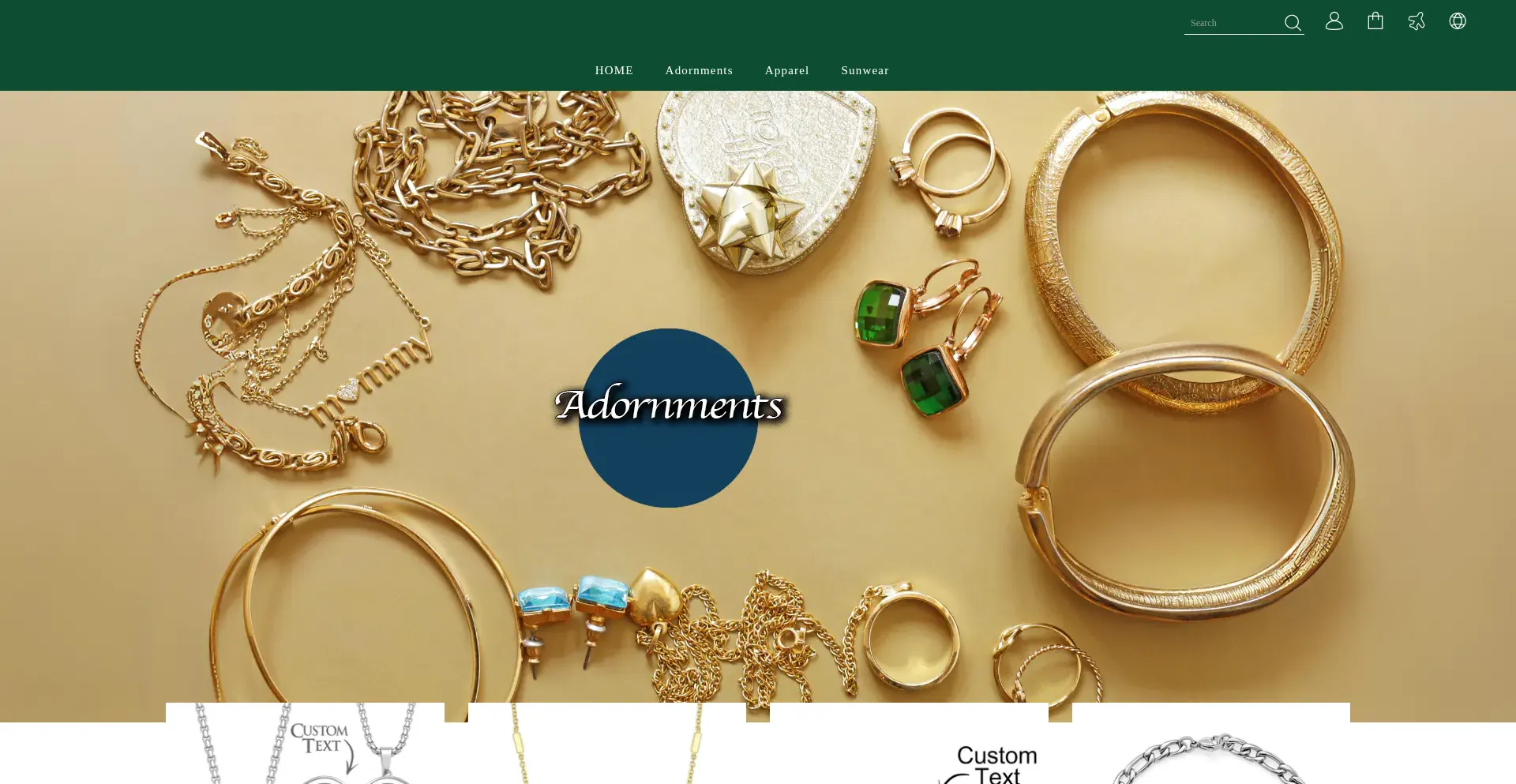 Website screenshot of Jewelryboon.com