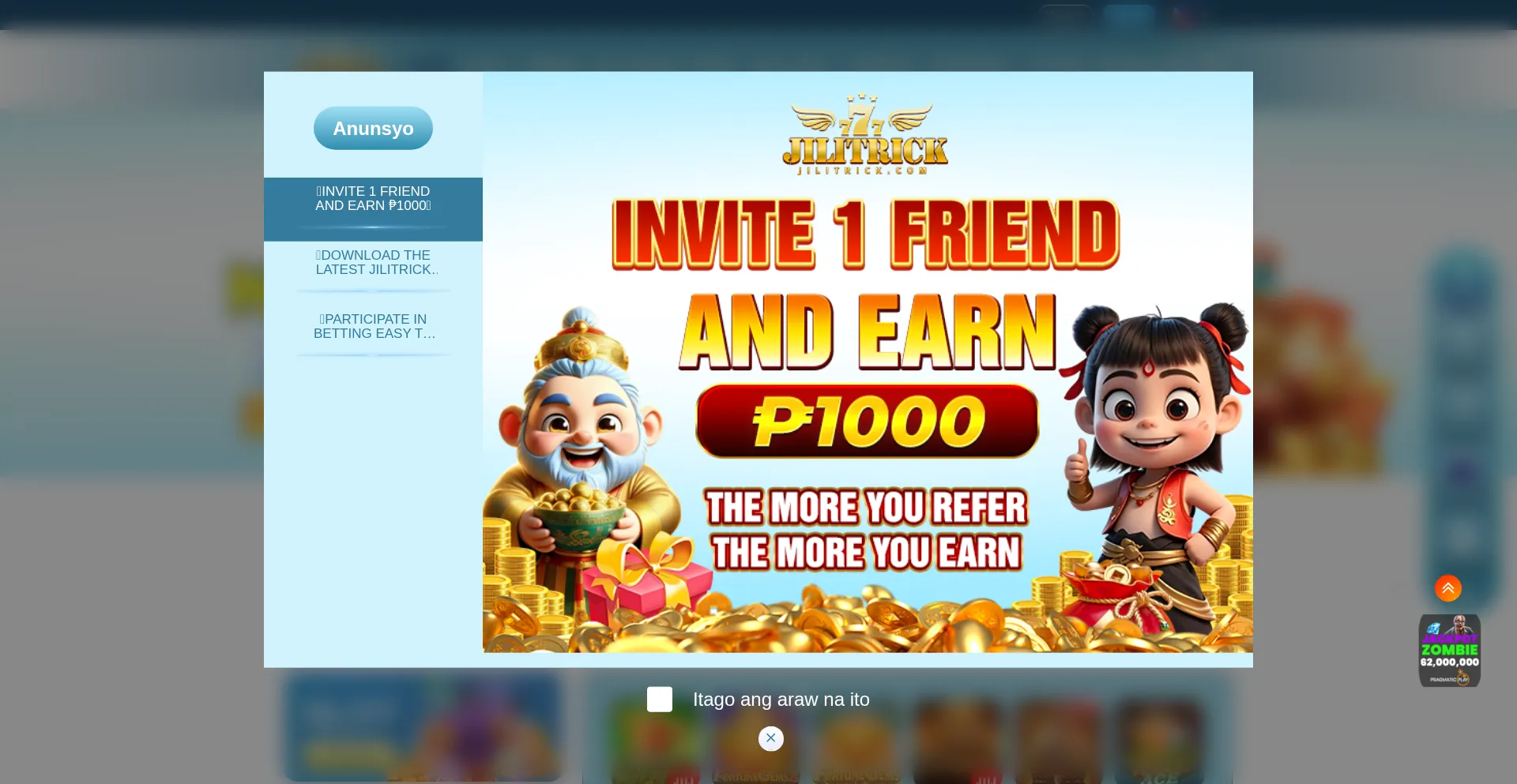 Website screenshot of Jilitrick16.com
