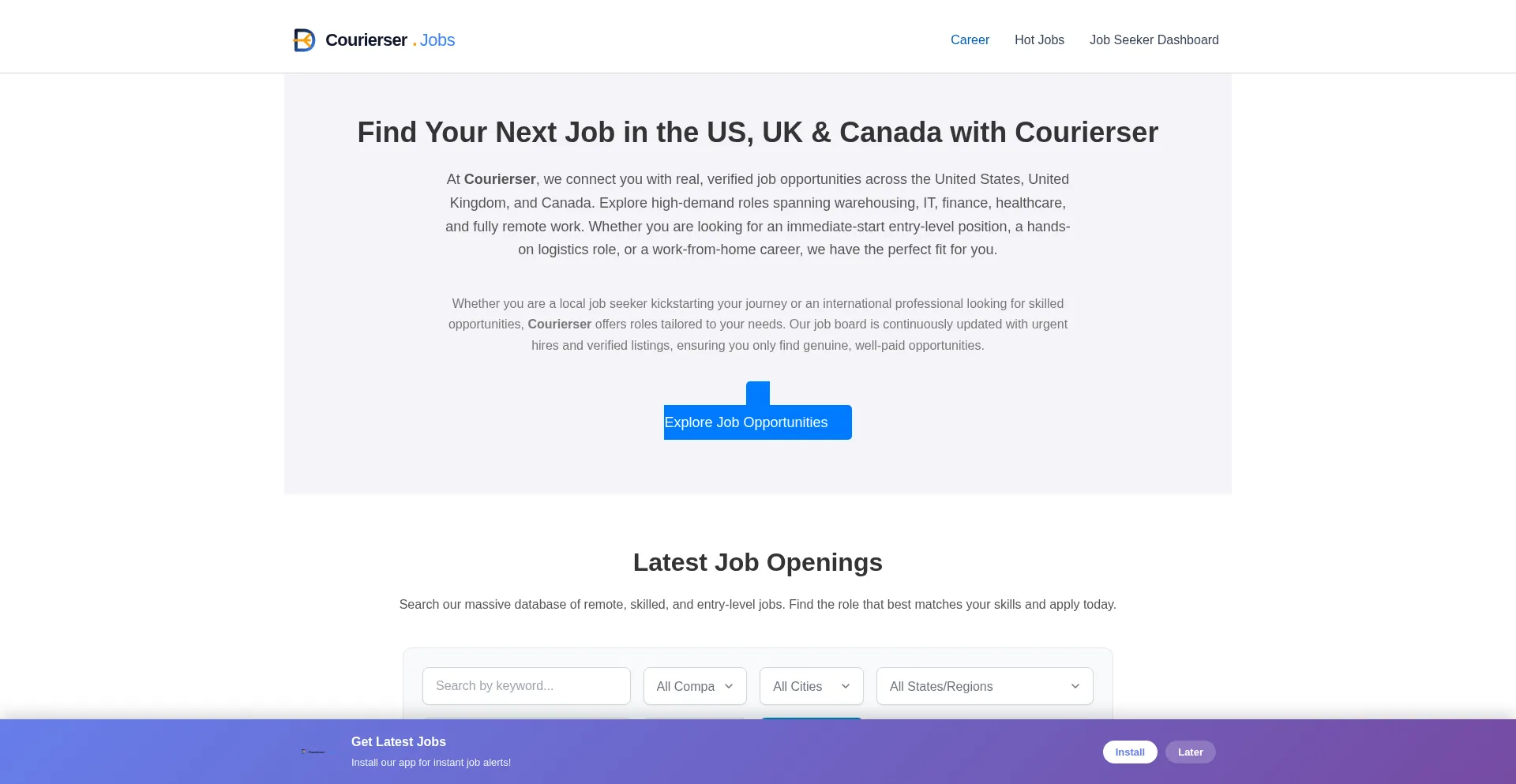 Job.courierser.com