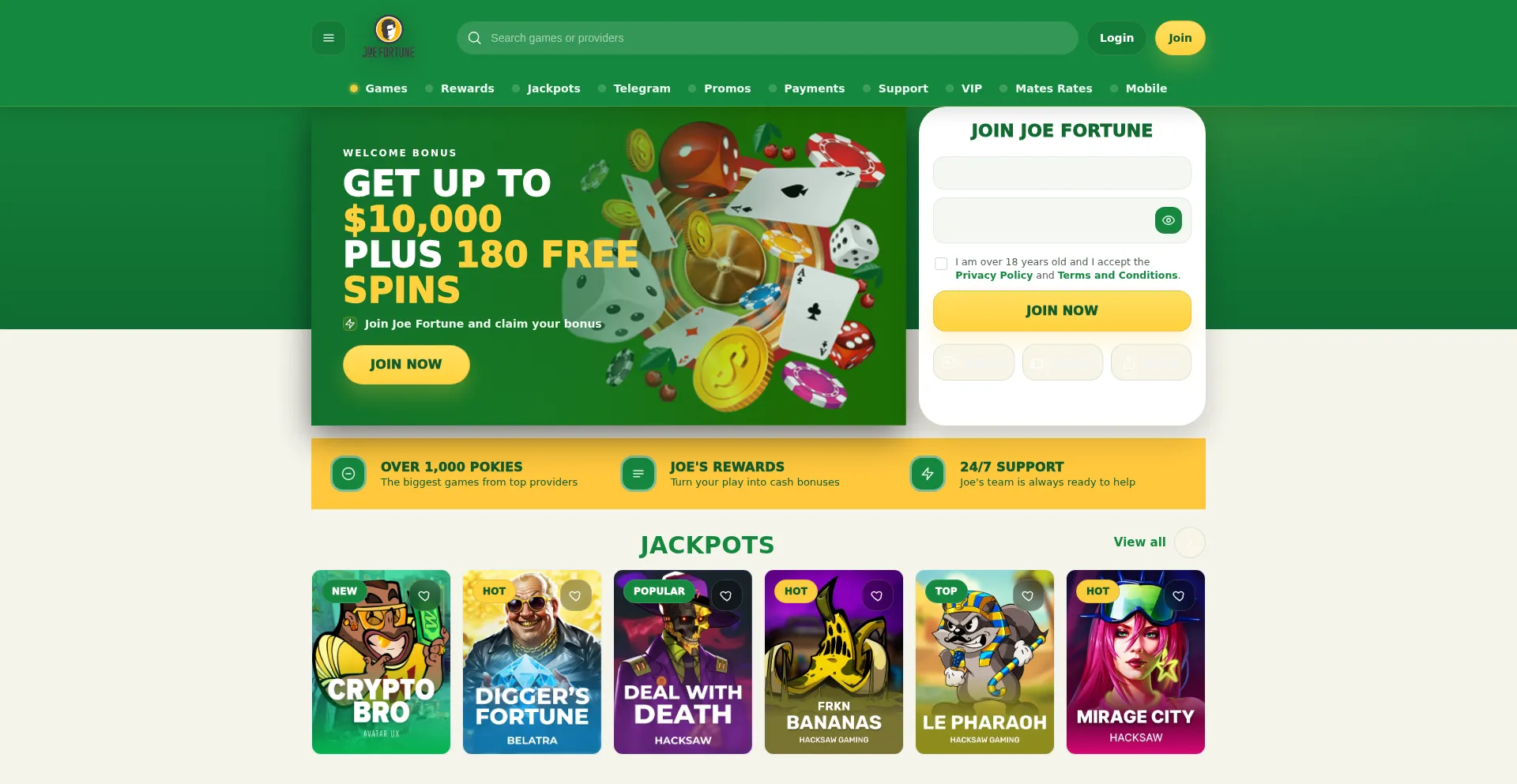 Joefortunecasino.site
