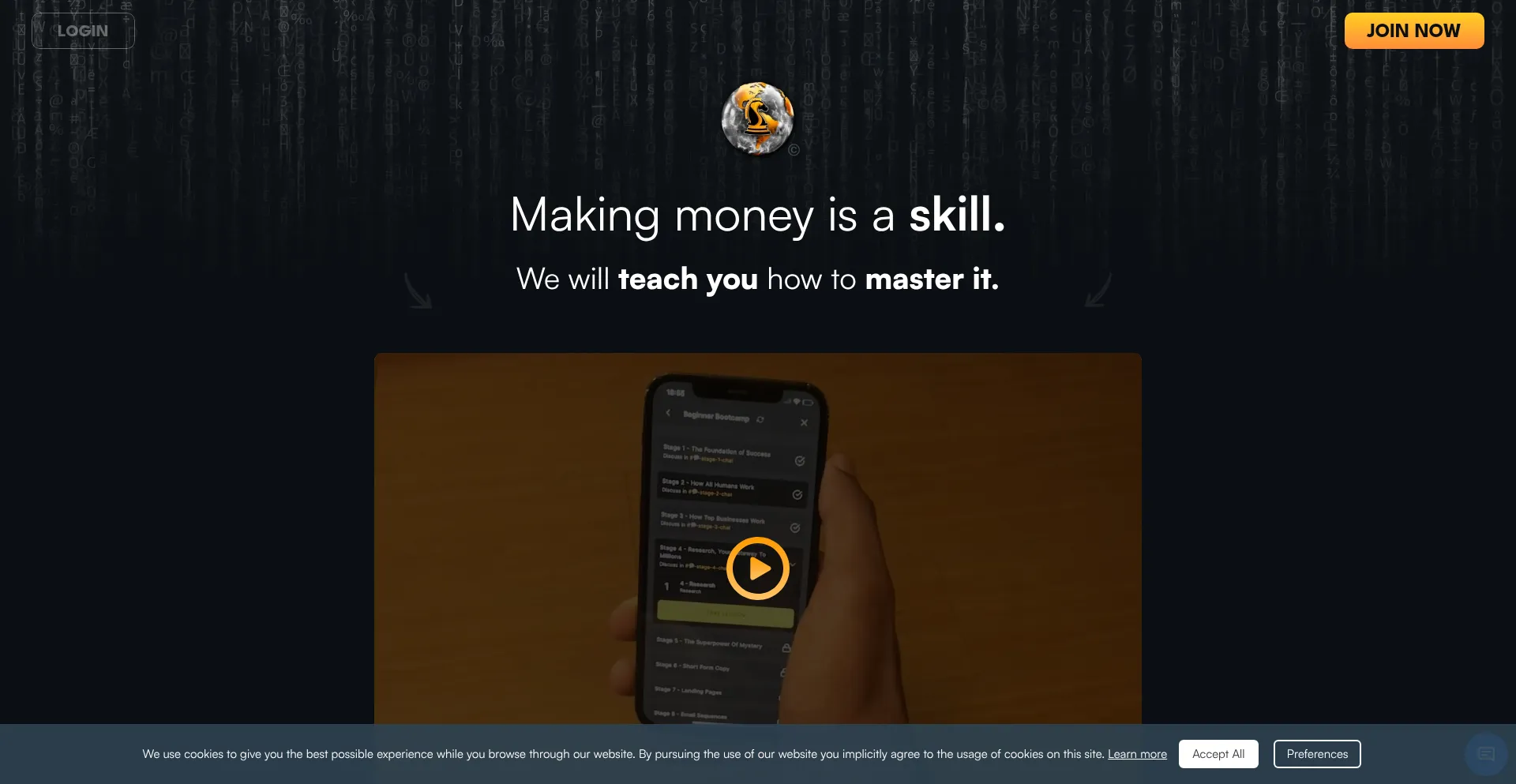 Website screenshot of Jointherealworldfinex.net