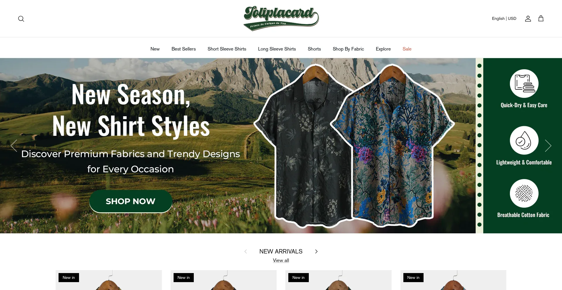 Website screenshot of Joliplacard.com