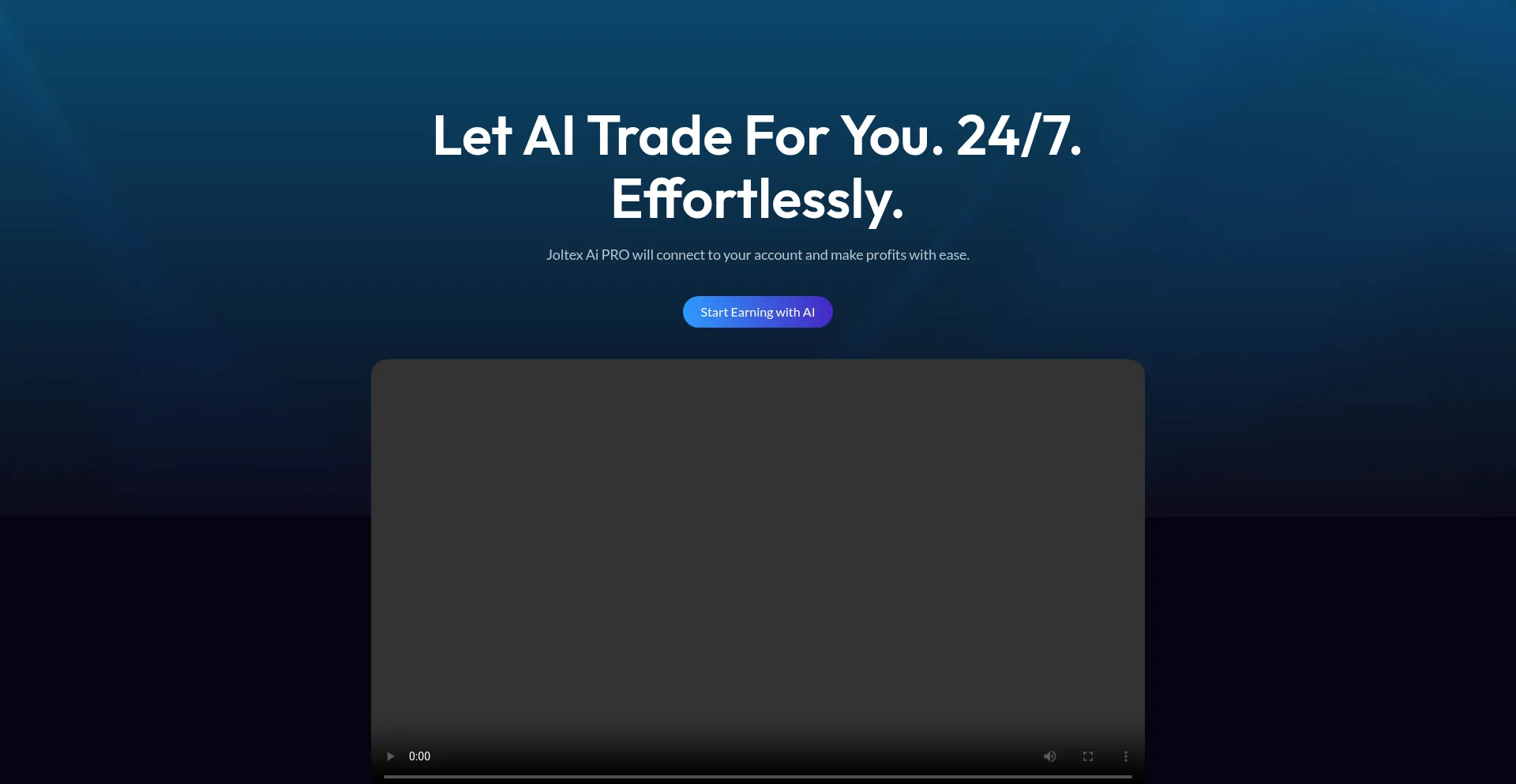 Website screenshot of Joltex.ai