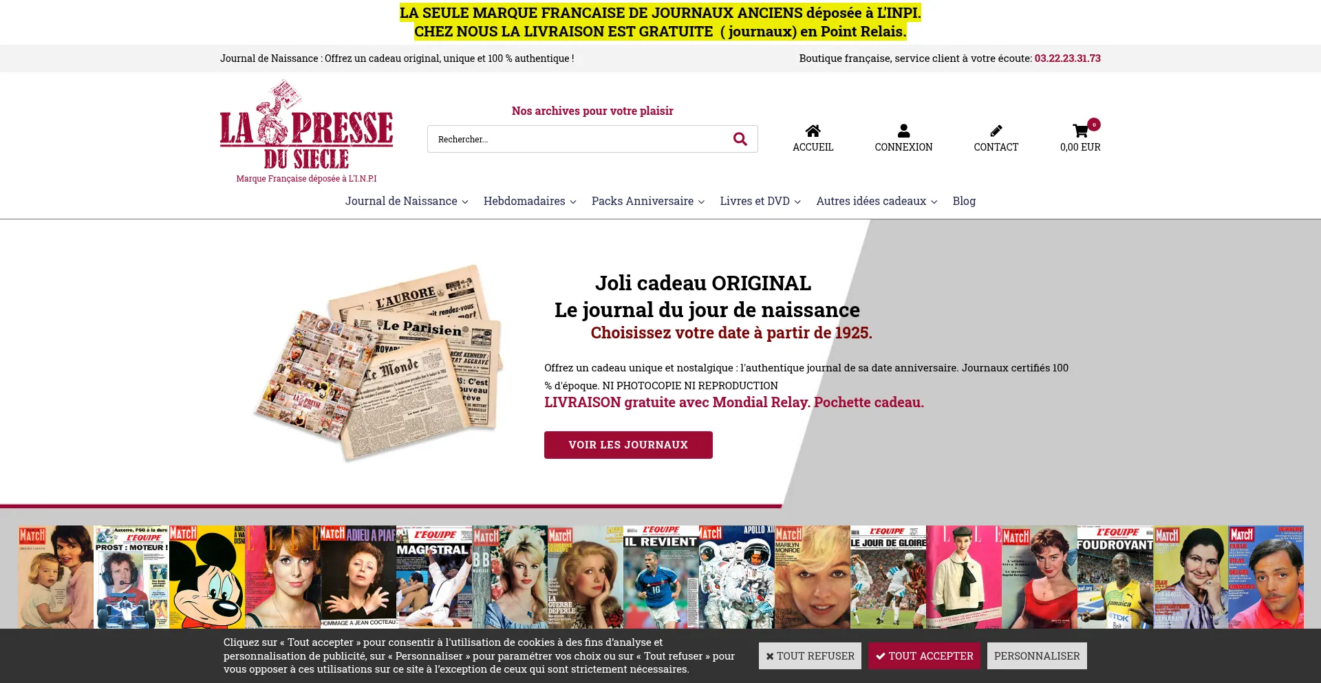 Journaux-originaux.com Screenshot