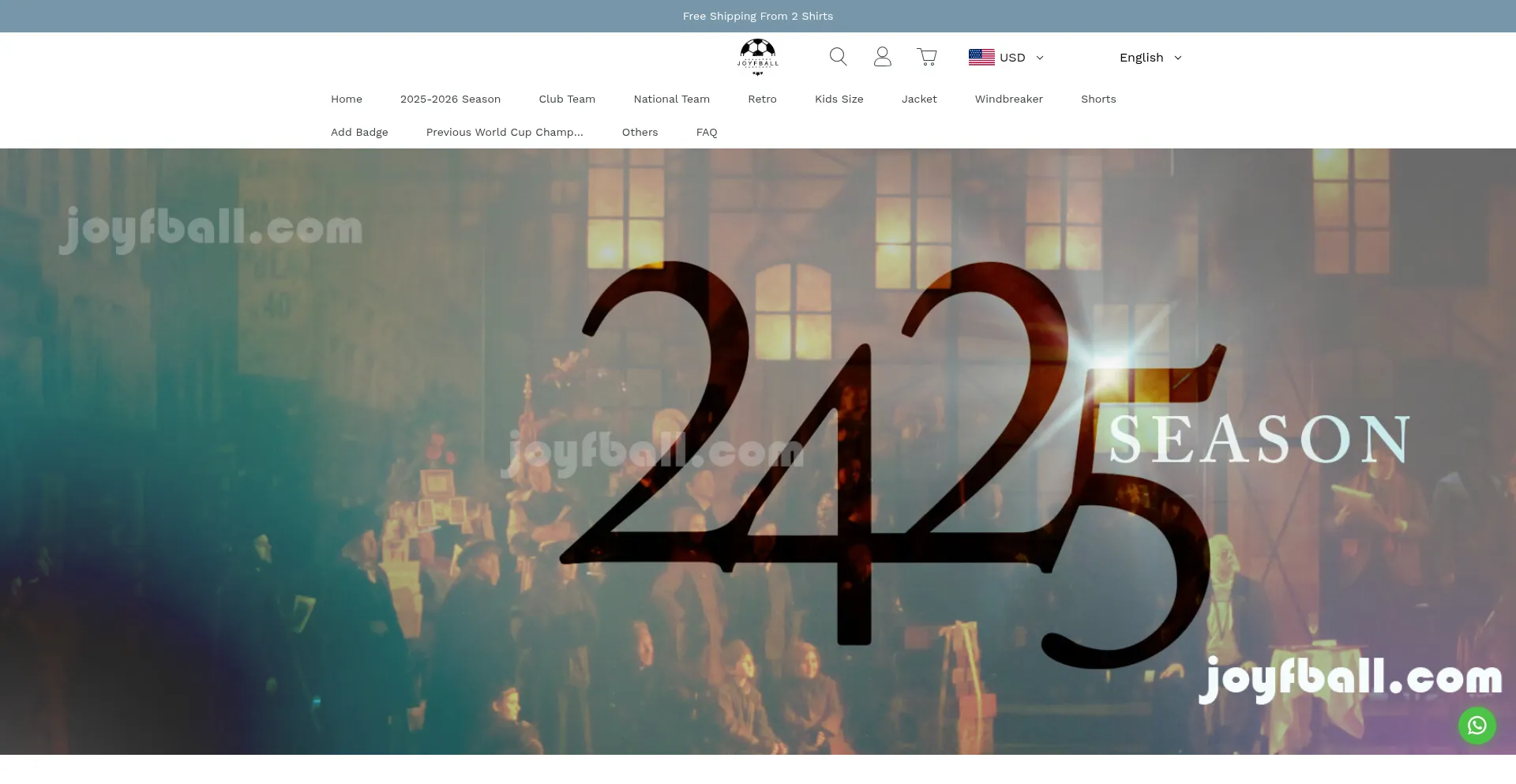 Website screenshot of Joyfball.cc
