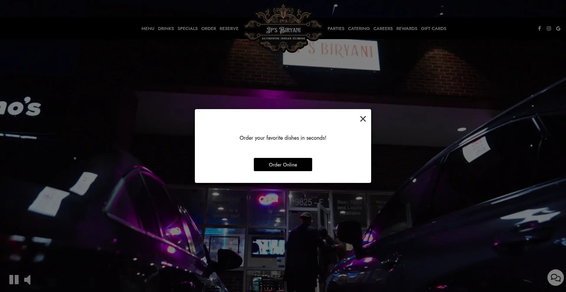 Jpbiryani.com Screenshot