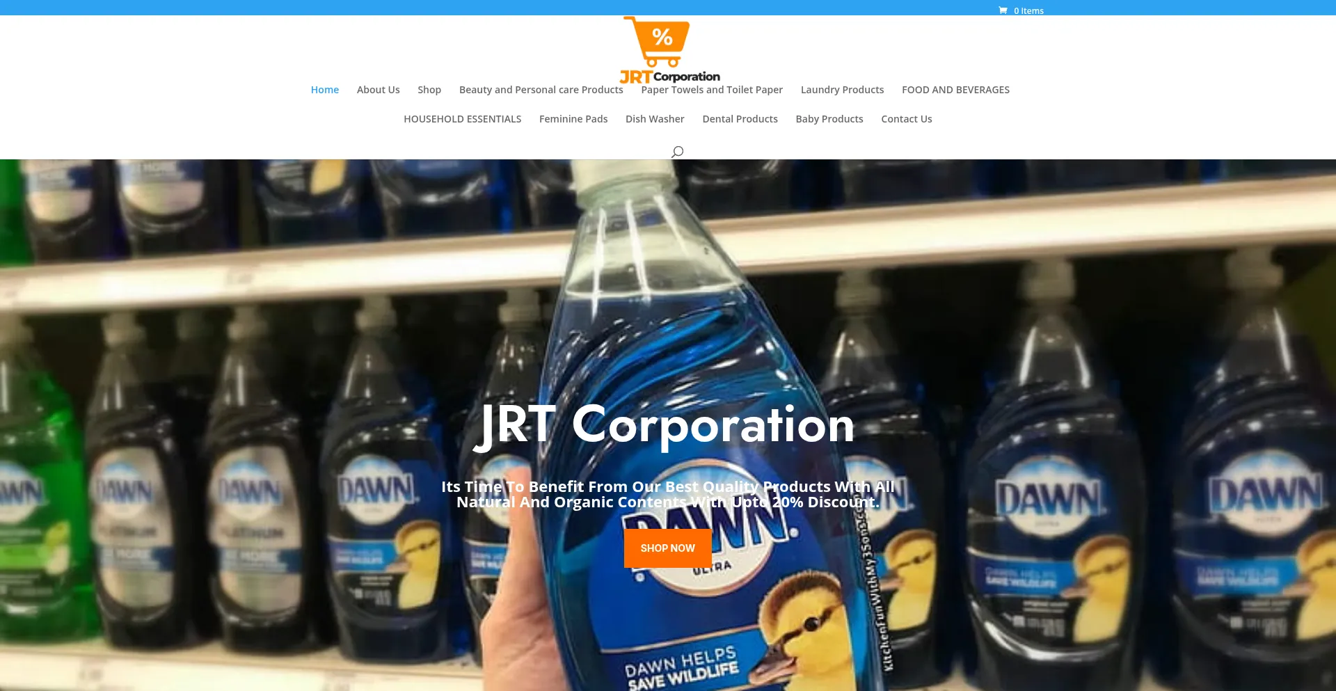 Website screenshot of Jrtcorportation.com