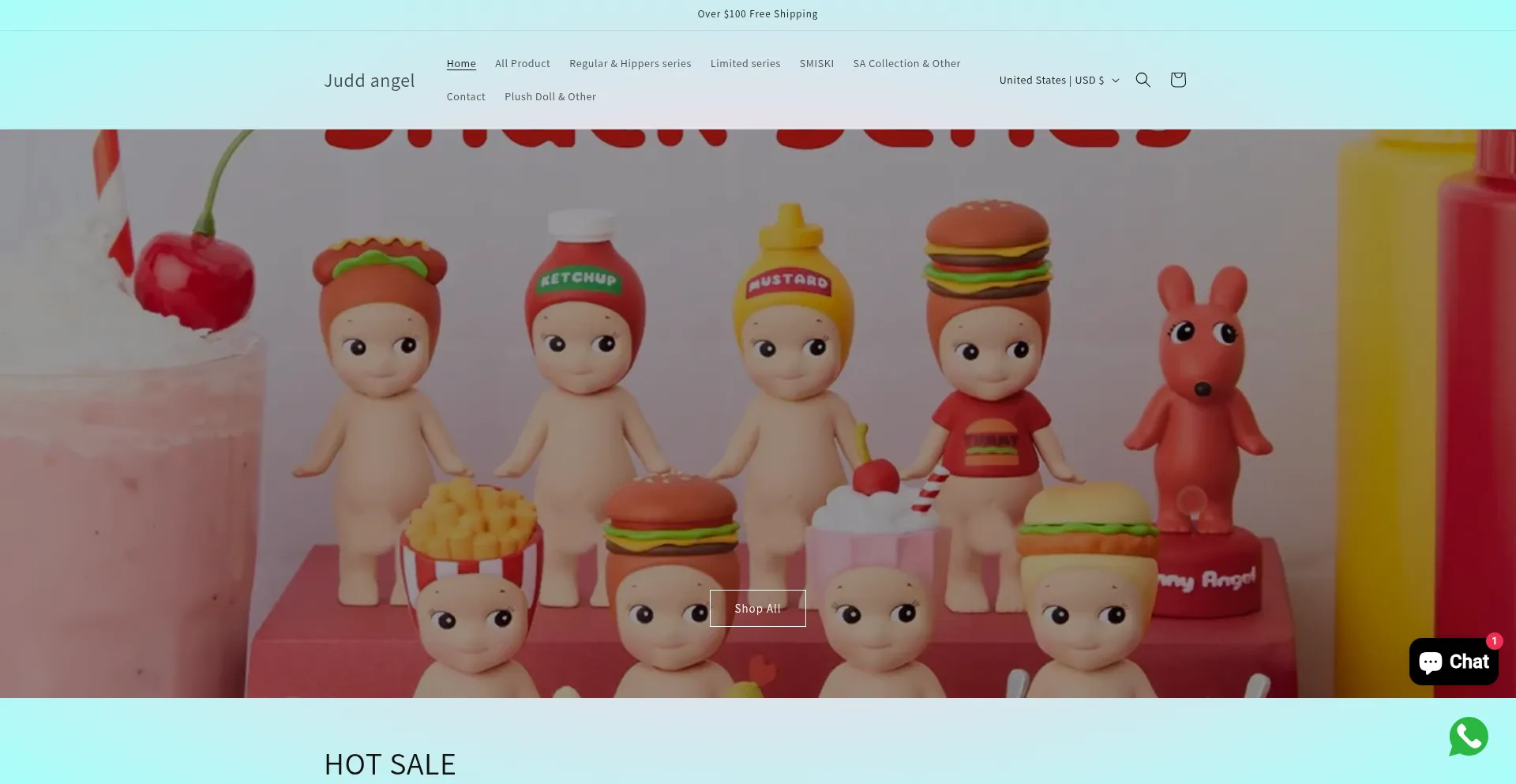 Website screenshot of Juddangel.com