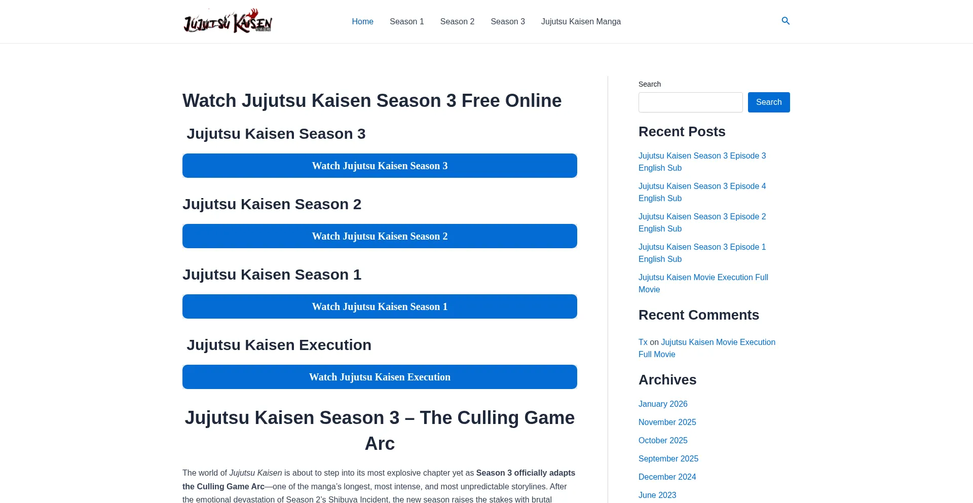 Jujutsukaisenseason3.org